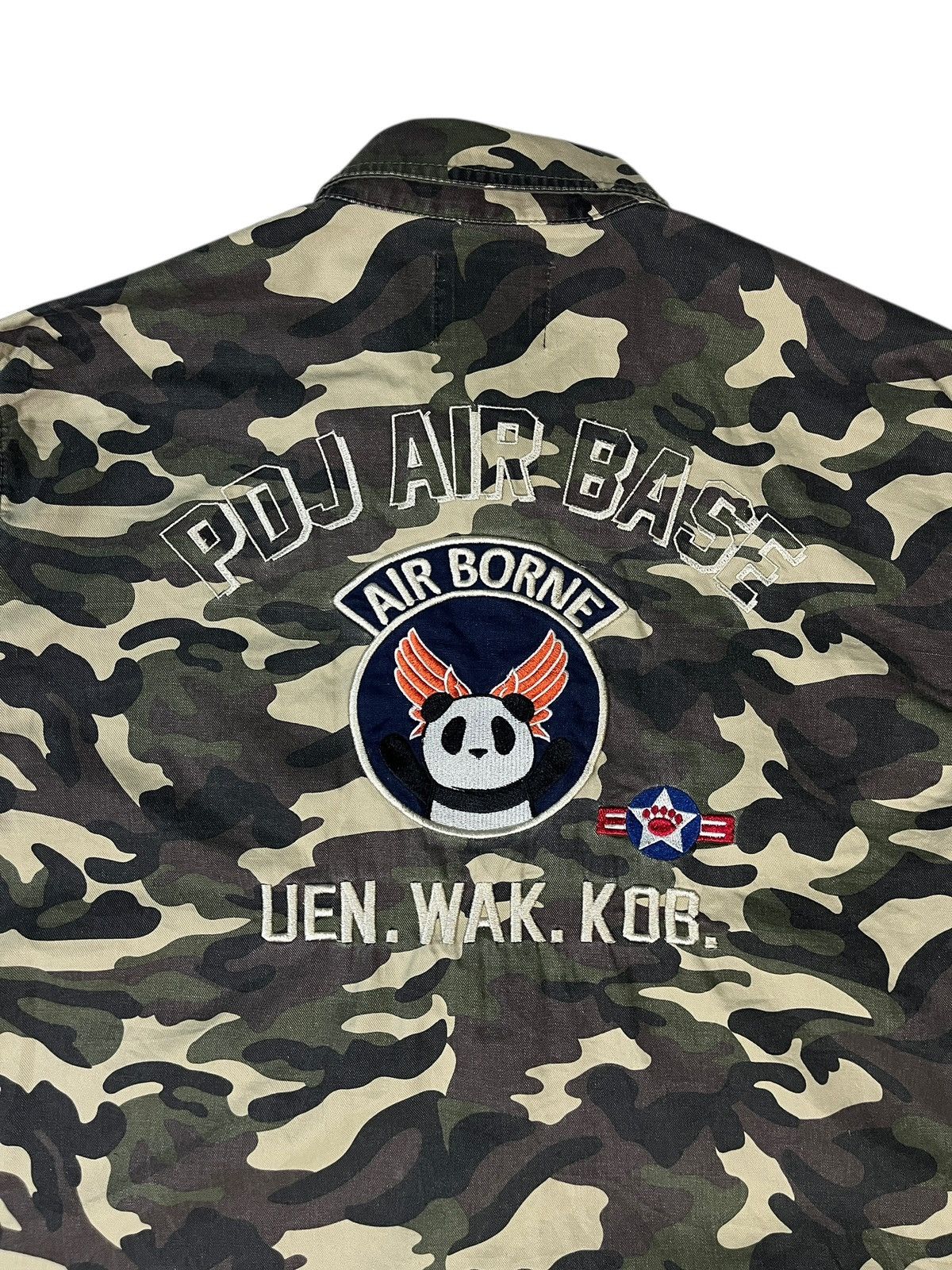 Japanese Brand Pandiesta Embroidery Camo Army Stripes Jacket Size US L / EU 52-54 / 3 - 8 Thumbnail