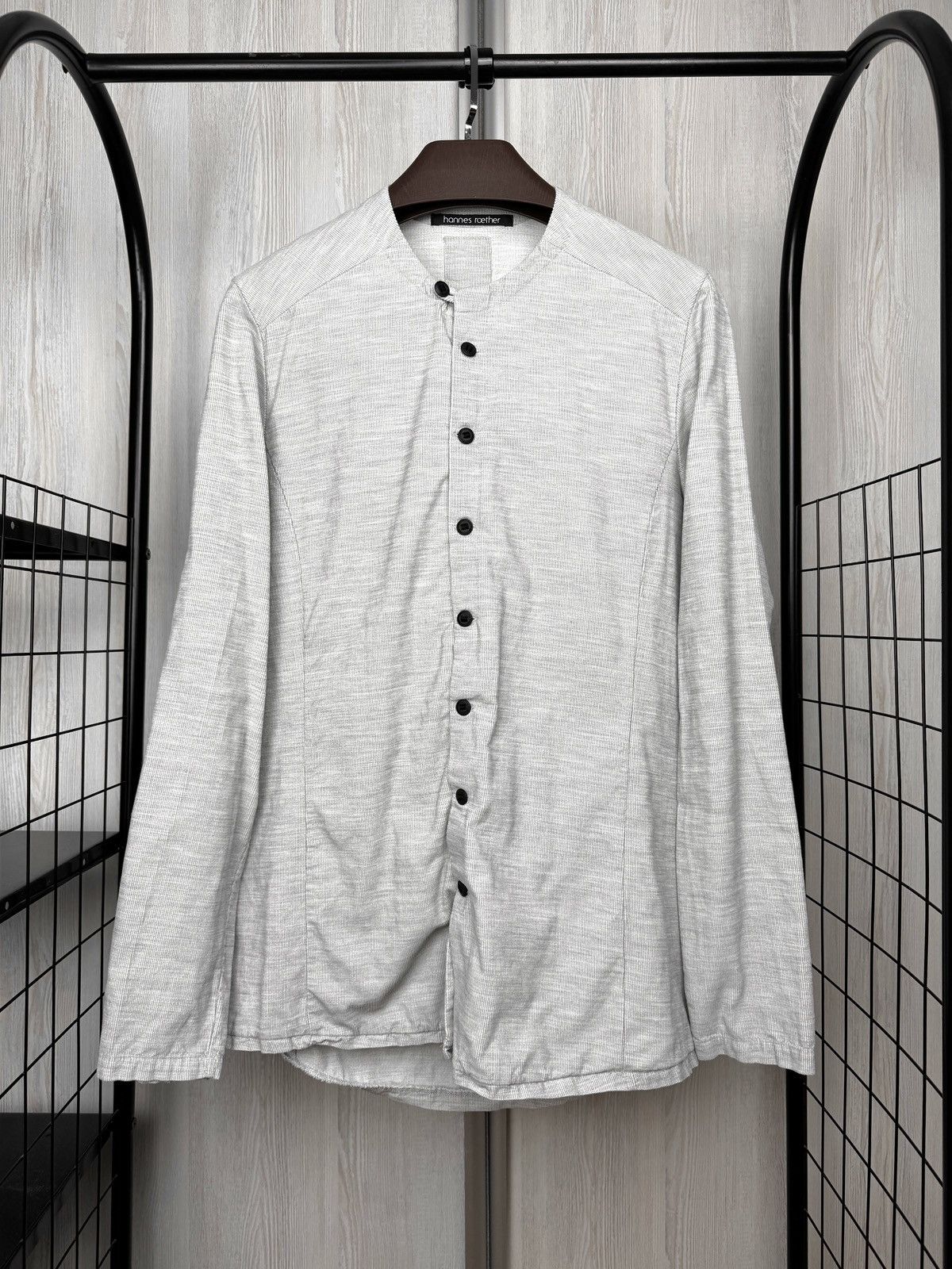 hannes roether hannes roether grey corduroy avant garde japanese shirt sz M Size US M / EU 48-50 / 2 - 2 Thumbnail