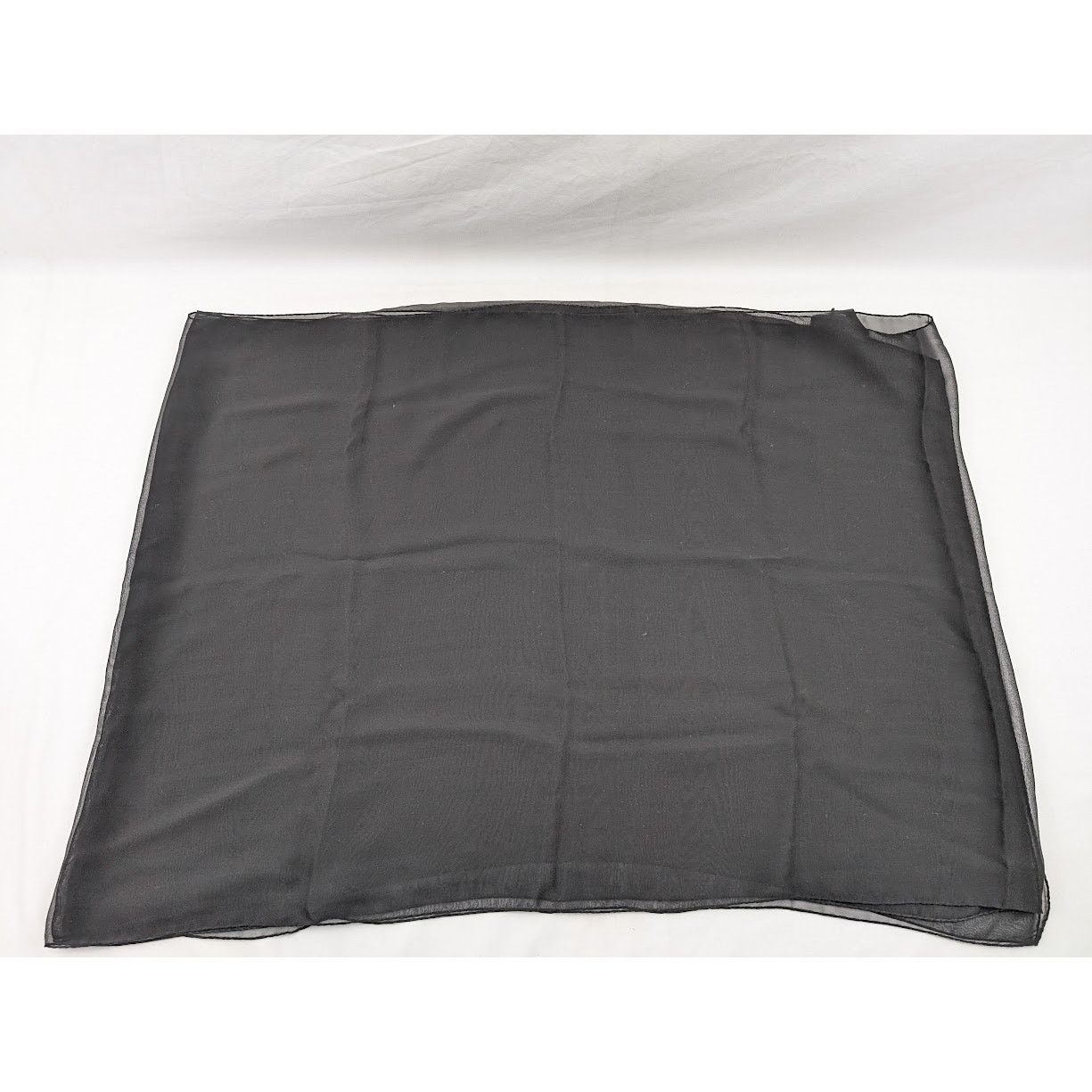 Saint Laurent Paris o1rshd1 Size: OS / Lavalliere Pointe Droite Scarf in Black Size ONE SIZE - 2 Thumbnail