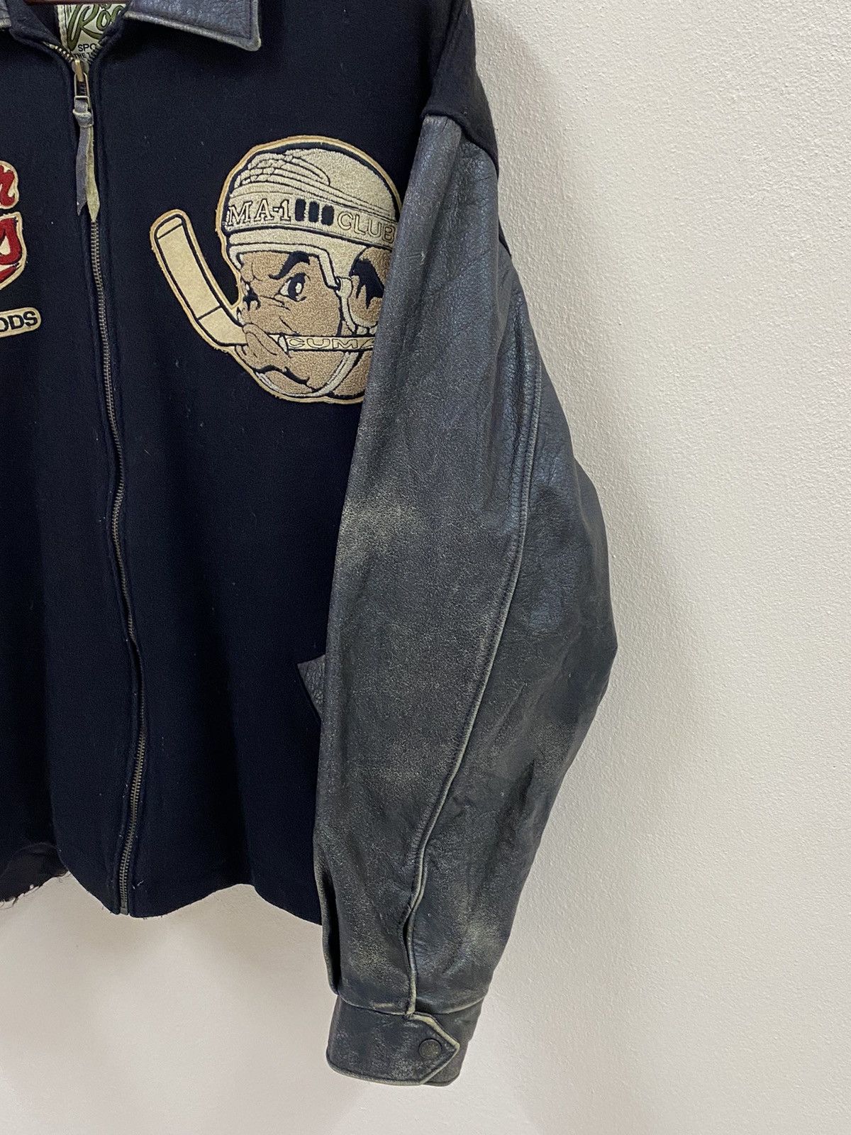 Vintage Vtg Varsity 80s Wool Jacket Beaver Roots Canada Size US XL / EU 56 / 4 - 6 Thumbnail