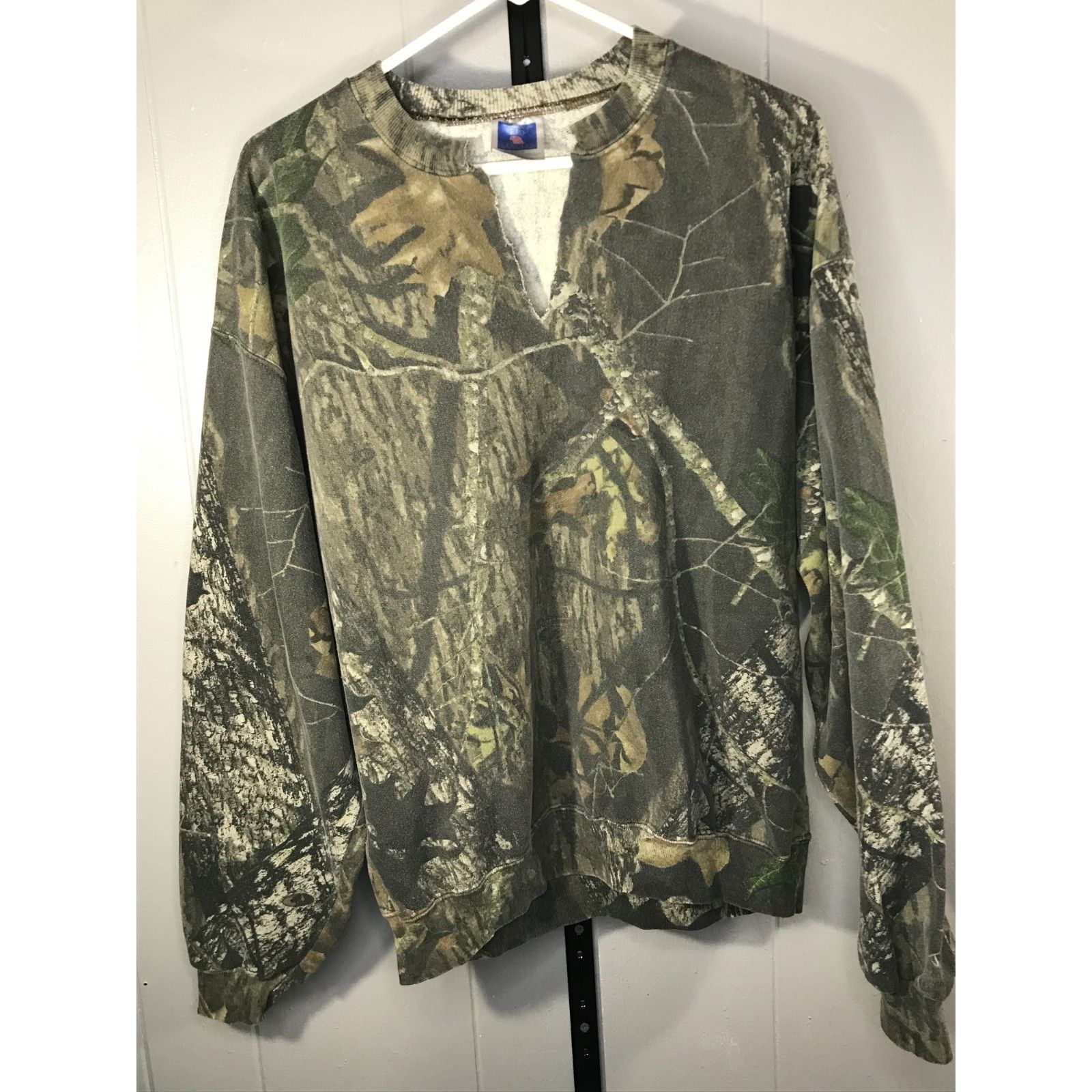 Jerzees VTG Jerzees Outdoors Mossy Oak Camo Sweatshirt Mens LG Break Size US L / EU 52-54 / 3 - 1 Thumbnail