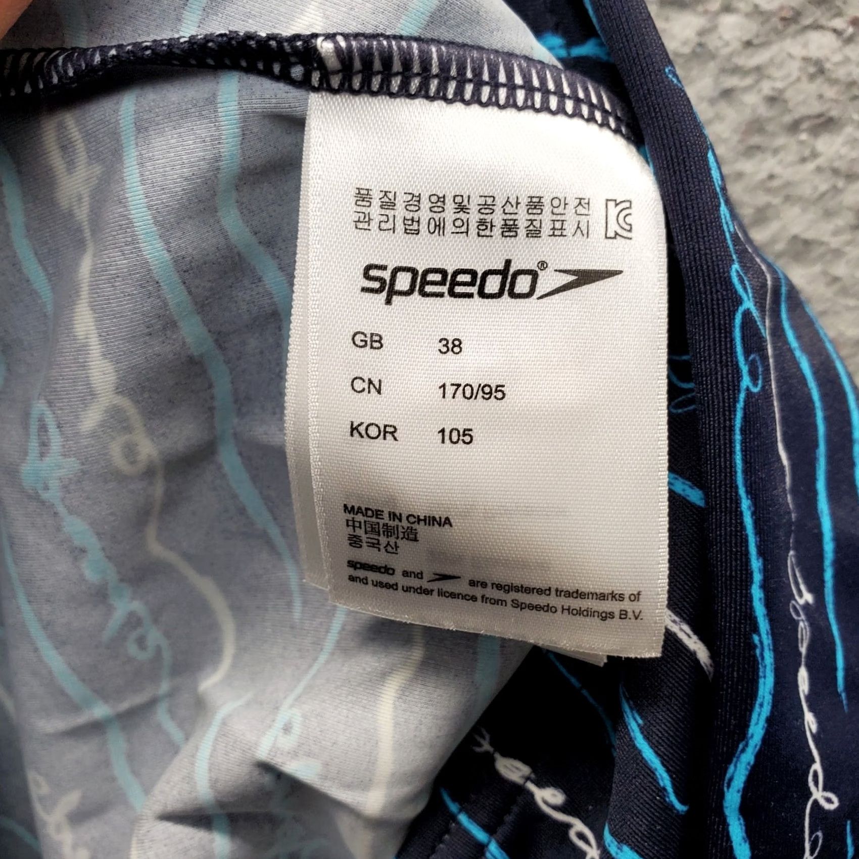 Speedo Speedo Womens 38 Multi Script Wave Patterned One Piece Tommy Control Womens Size 38 Multicolor Geometric Pattern Size ONE SIZE - 5 Thumbnail