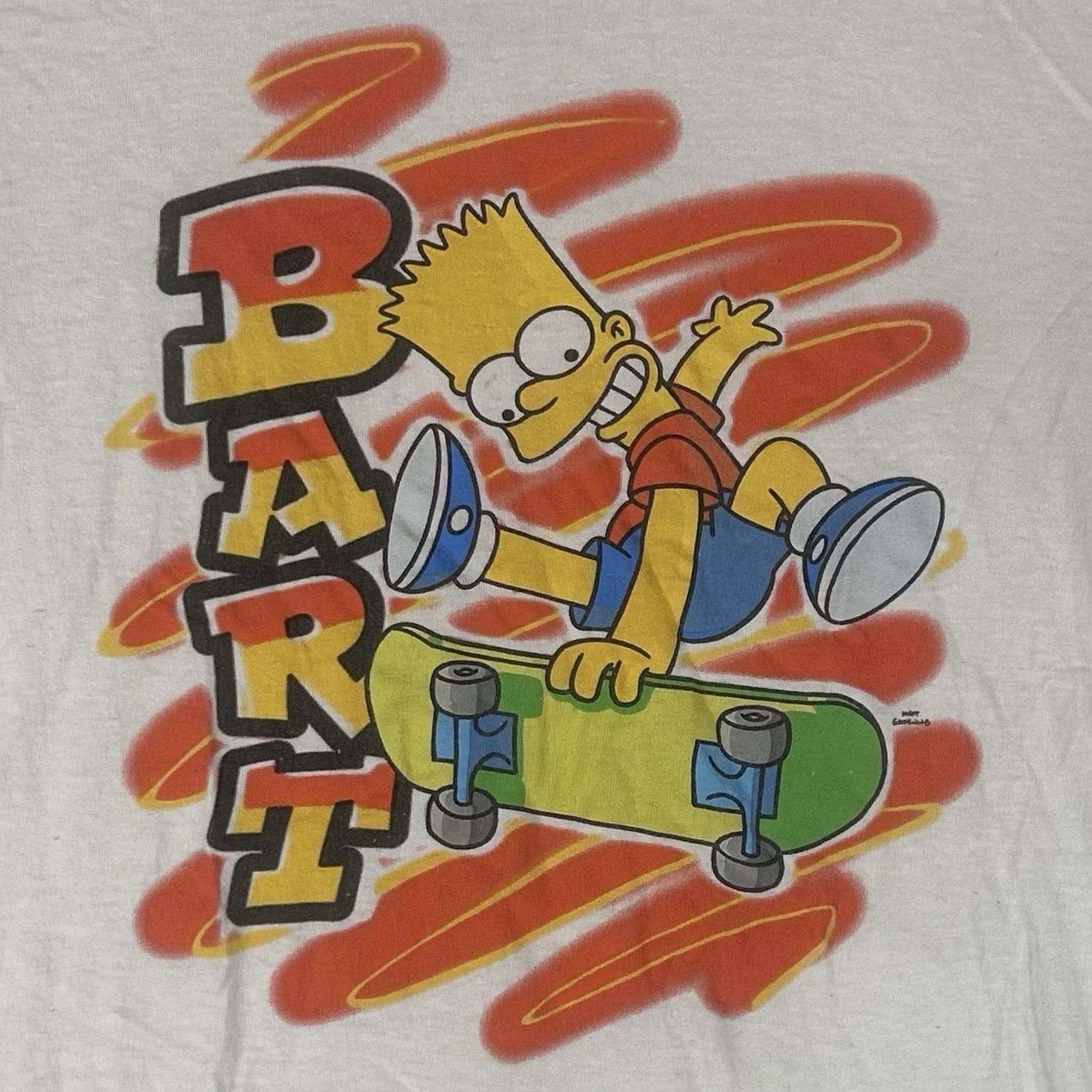 Vintage VINTAGE The Simpsons 20th Television T-shirt Mens M White Tee Top Bart Skateboard 90s Cartoon Retro Graphic Tee Size US M / EU 48-50 / 2 - 2 Thumbnail