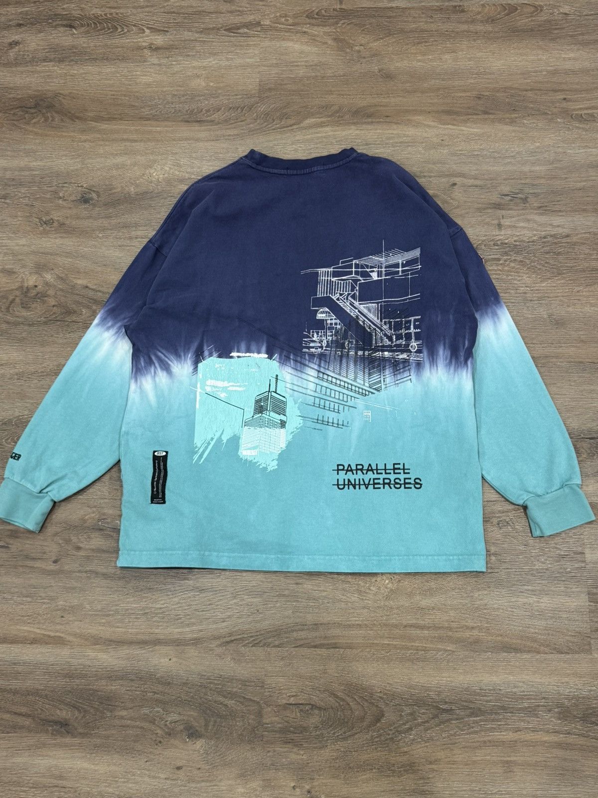 Japanese Brand BEASTER “Parallel Universes” Dip Dye Long Sleeve Size US S / EU 44-46 / 1 - 2 Thumbnail
