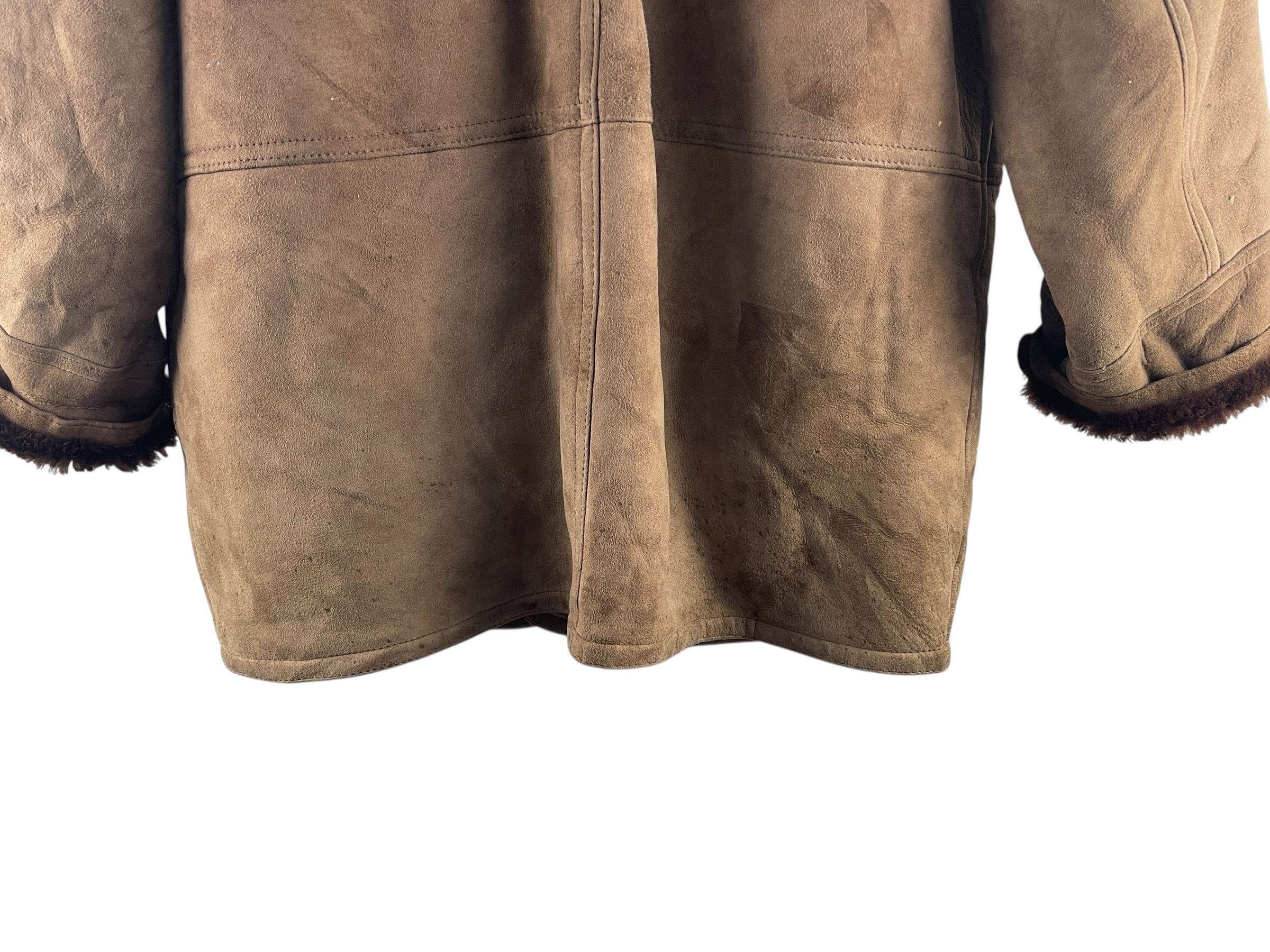 Yves Saint Laurent Vintage 1990s Yves Saint Laurent Pour Homme Shearling Coat Size L / US 10 / IT 46 - 10 Thumbnail