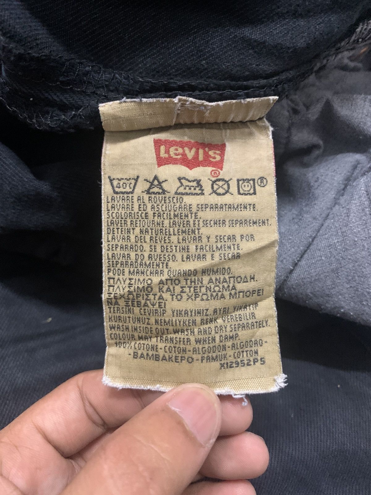 Levi's Vintage 90s Levi's 501 Faded Black Wash Jeans Size US 37 - 10 Thumbnail