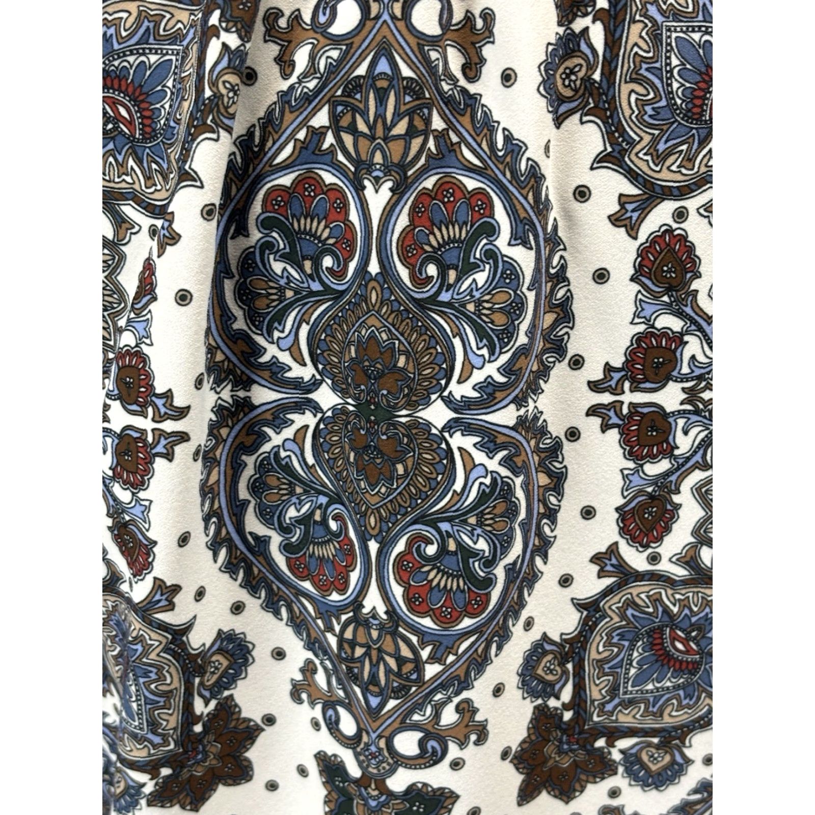 Veronica Beard VERONICA BEARD Women’s Solay Printed Blouse Top size 4 Boho Peasant Romantic Blouse Tunic Multicolor Balloon Sleeve Casual Party/Cocktail Womens Size S / US 4 / IT 40 - 6 Thumbnail