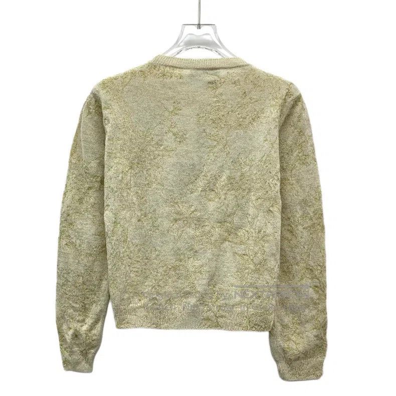 Dior Dior 22 champagne-coloured floral gold silk embroidery cas Size XS / US 0-2 / IT 36-38 - 2 Thumbnail