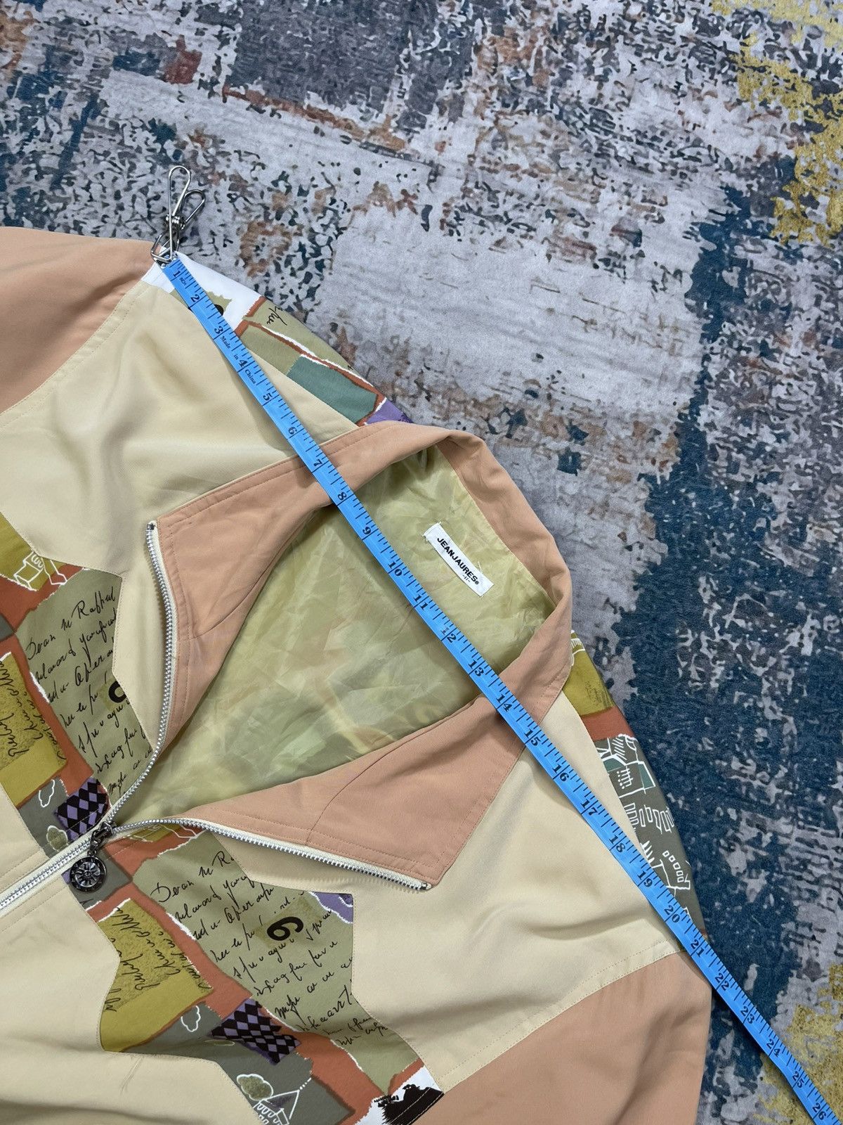 Japanese Brand Jean Jaures Patchwork Multi Colour Art Jacket Size L / US 10 / IT 46 - 12 Thumbnail