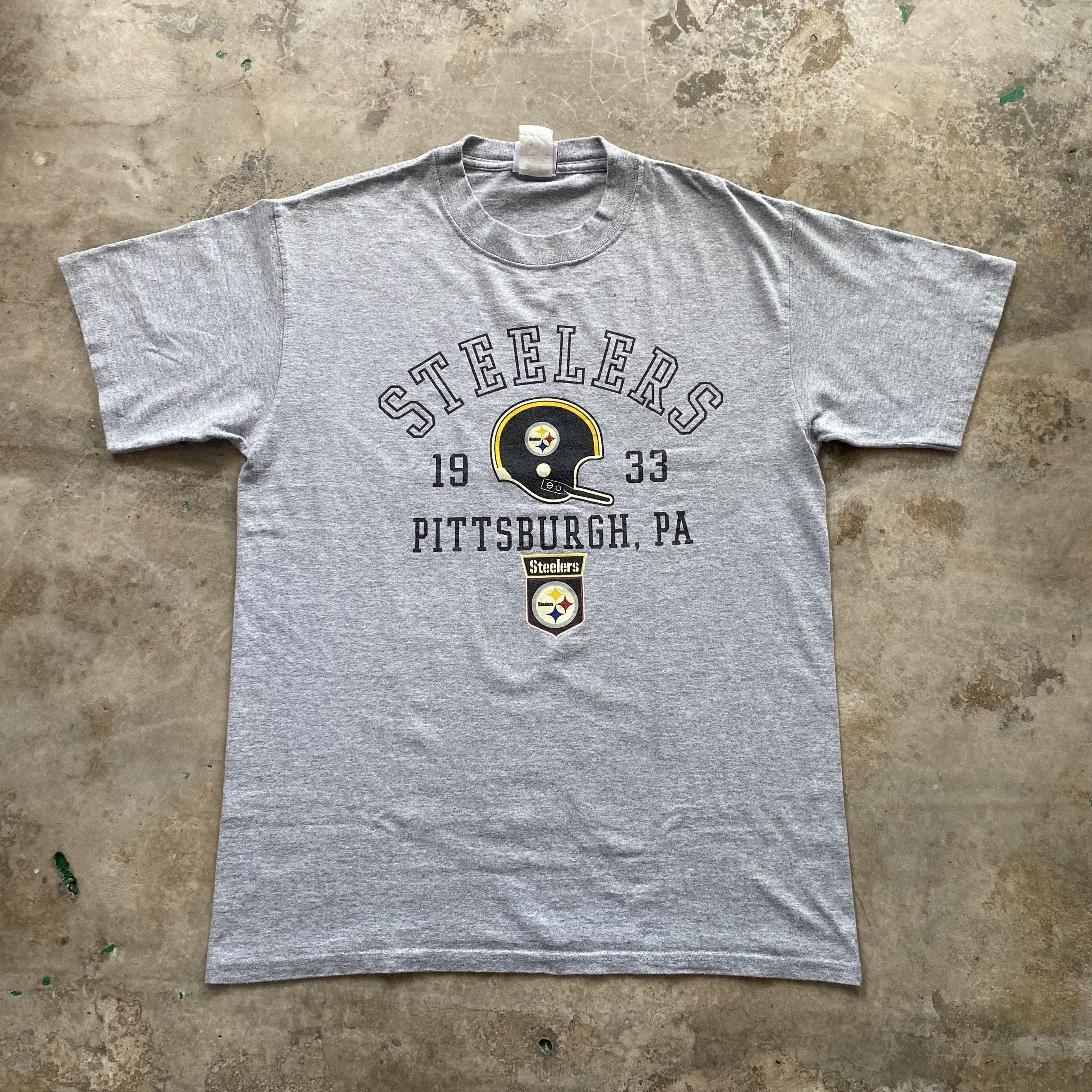 NFL × Vintage Vintage 90s Steelers Pittsburgh T Shirt Size US L / EU 52-54 / 3 - 1 Thumbnail