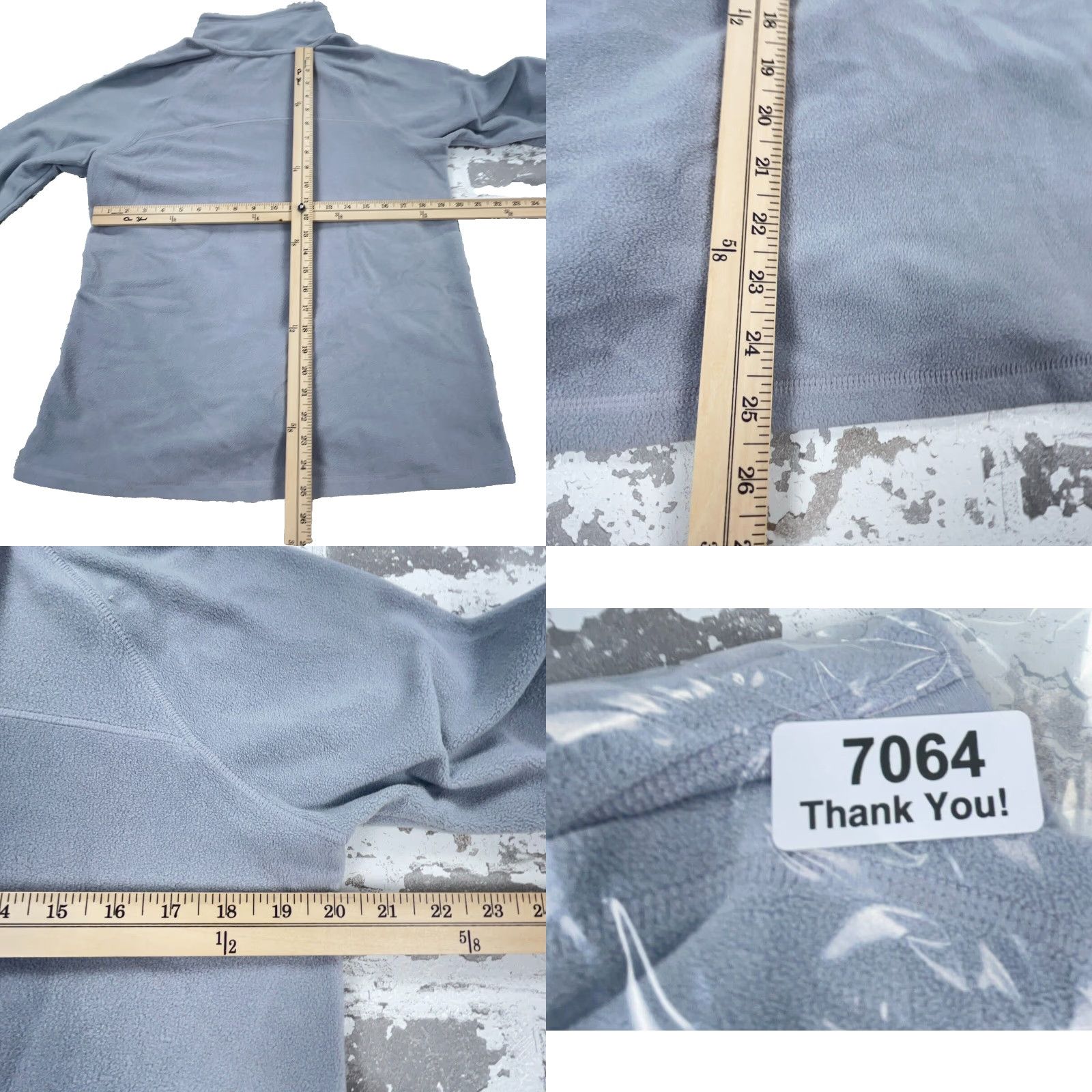 Calvin Klein Calvin Klein Sweater Women Medium Gray Fleece Pullover Mock Neck 1/4 Zip Logo Embroidered Casual Shirt/Top Size M / US 6-8 / IT 42-44 - 8 Thumbnail