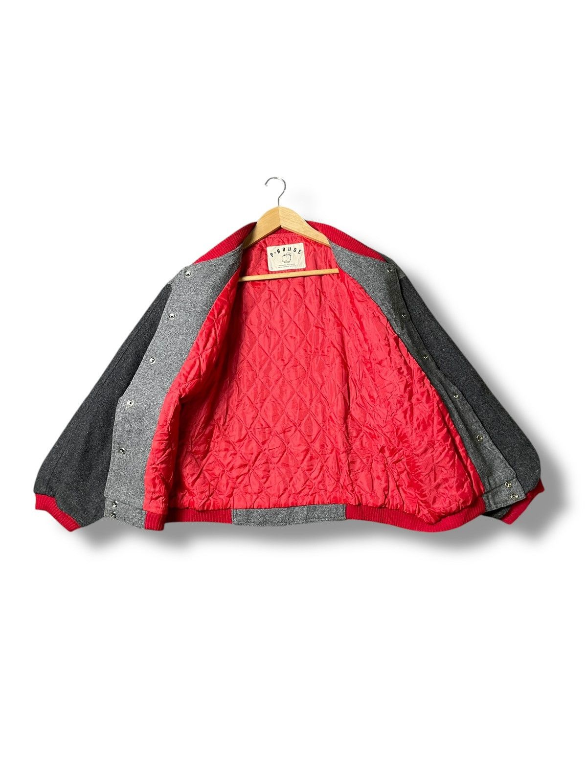 Japanese Brand Vintage P.House Wool Varsity Jacket (51) Size US M / EU 48-50 / 2 - 2 Thumbnail