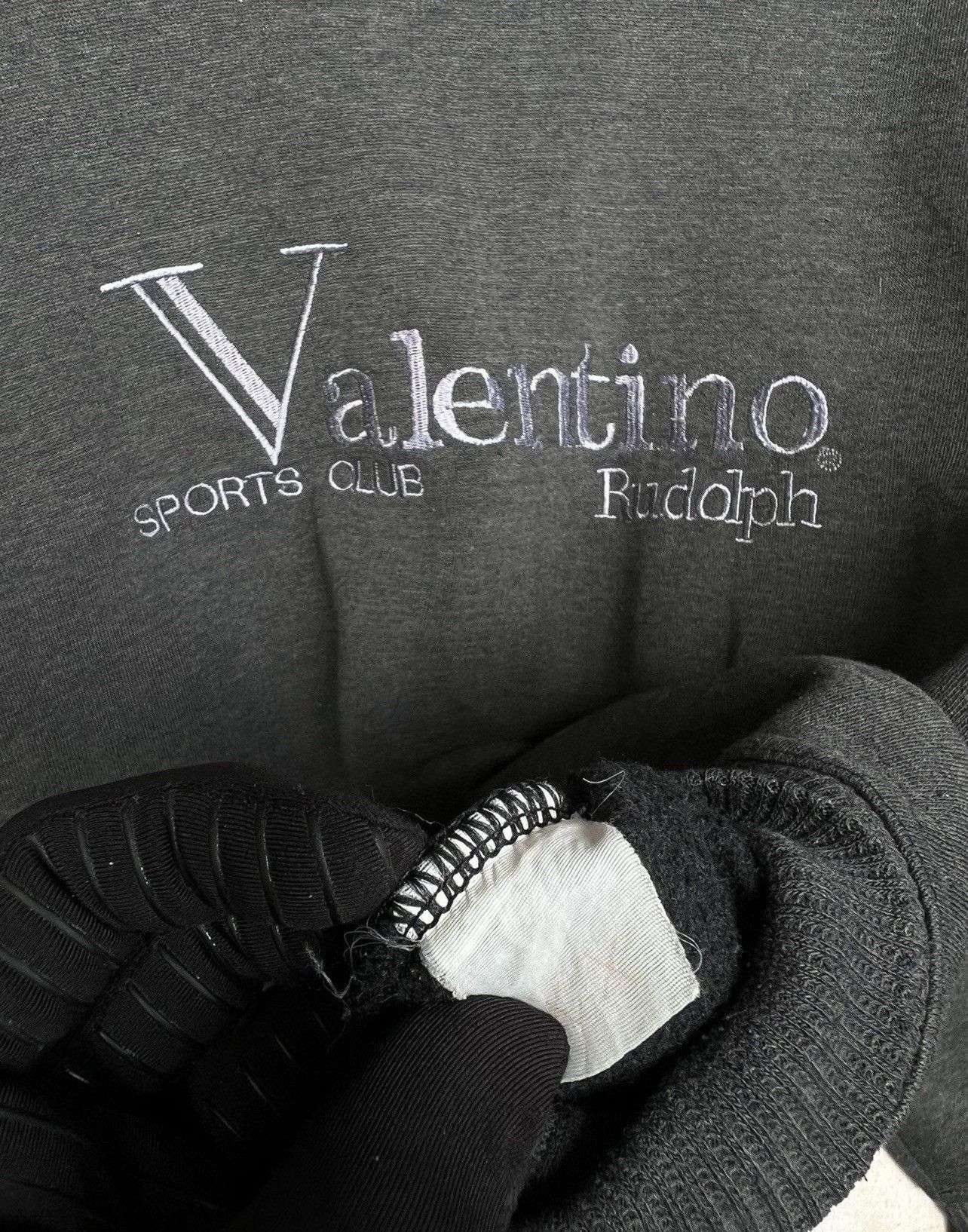 Valentino × Vintage Vintage Rudolph Valentino Embroidered Spellout Sweatshirt Size US L / EU 52-54 / 3 - 6 Thumbnail