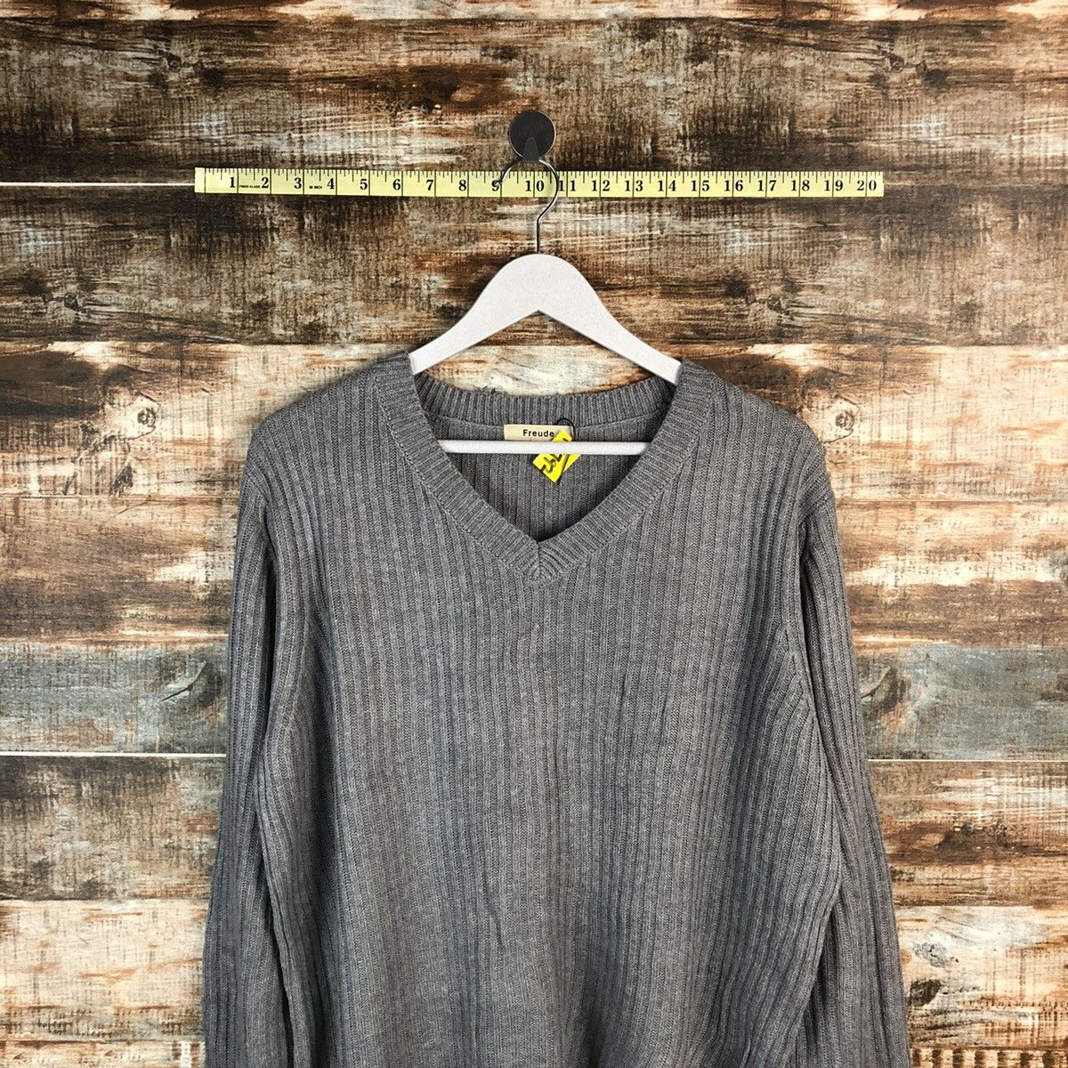 Homespun Knitwear × Japanese Brand Freude Grey Knitwear #A1792 Size US L / EU 52-54 / 3 - 2 Thumbnail
