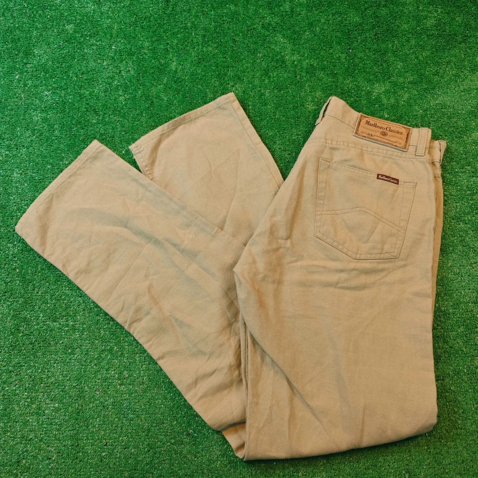 Marlboro Classics Vintage Marlboro Classics Jeans Mens 32x34 Straight beige Size US 32 / EU 48 - 1 Thumbnail