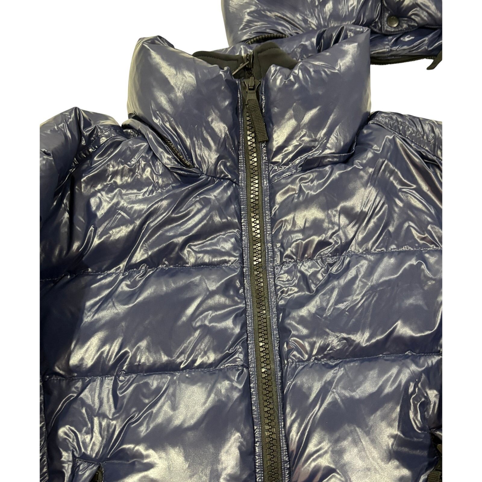 Other *R39 S13 Men's Faux Fur Lined Hoodie Puffer Jacket Navy XL Size US XL / EU 56 / 4 - 8 Thumbnail