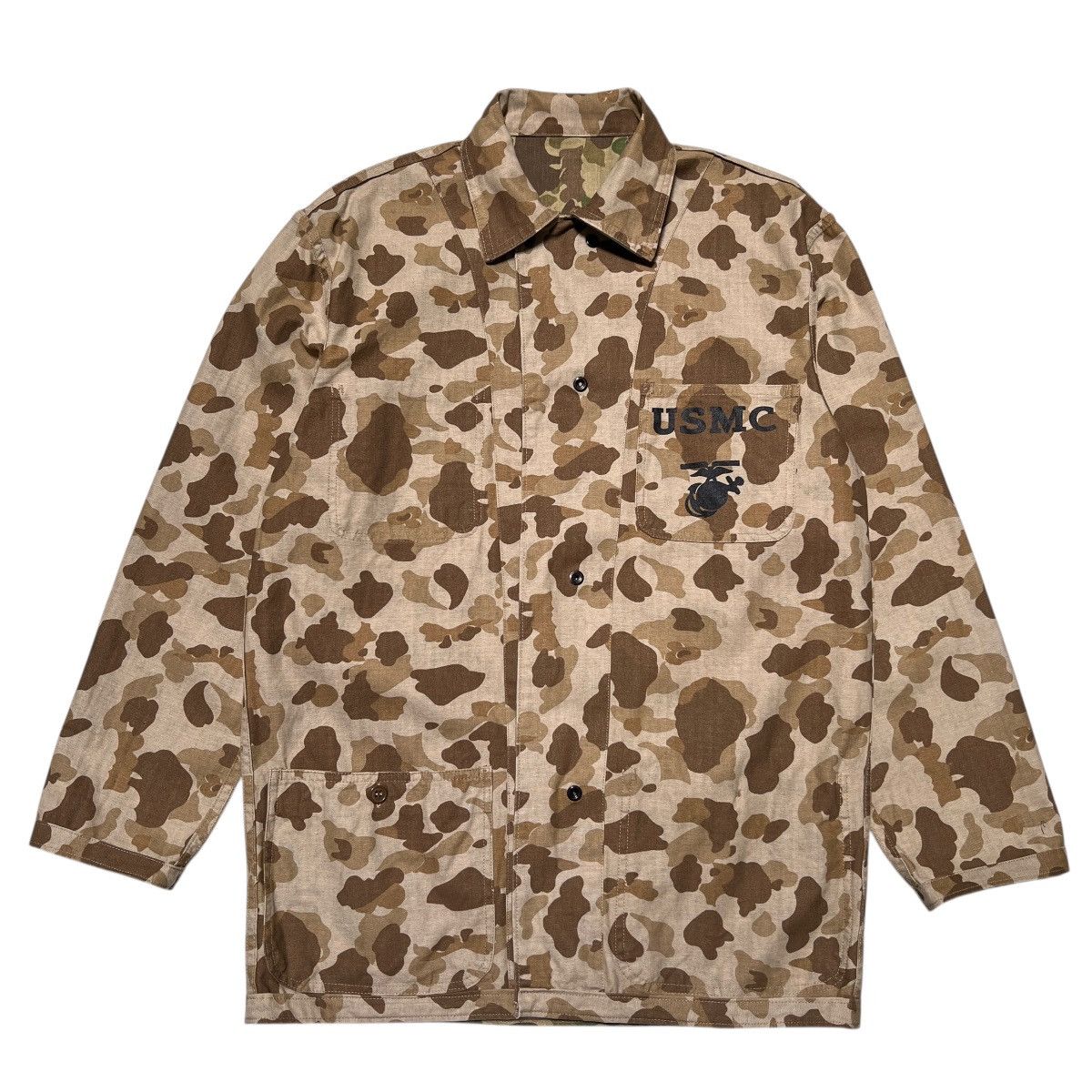 Vintage 🔥 VINTAGE REPRO USMC FROGSKIN REVERSIBLE MILITARY JACKET Size US S / EU 44-46 / 1 - 5 Thumbnail