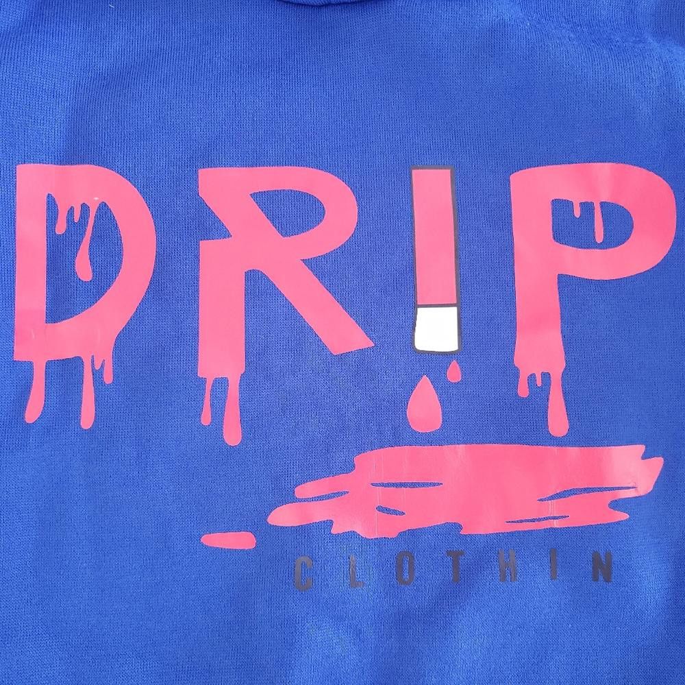 Designer Blue Drip Clothin Hoodie Long Sleeve Size S / US 4 / IT 40 - 3 Thumbnail