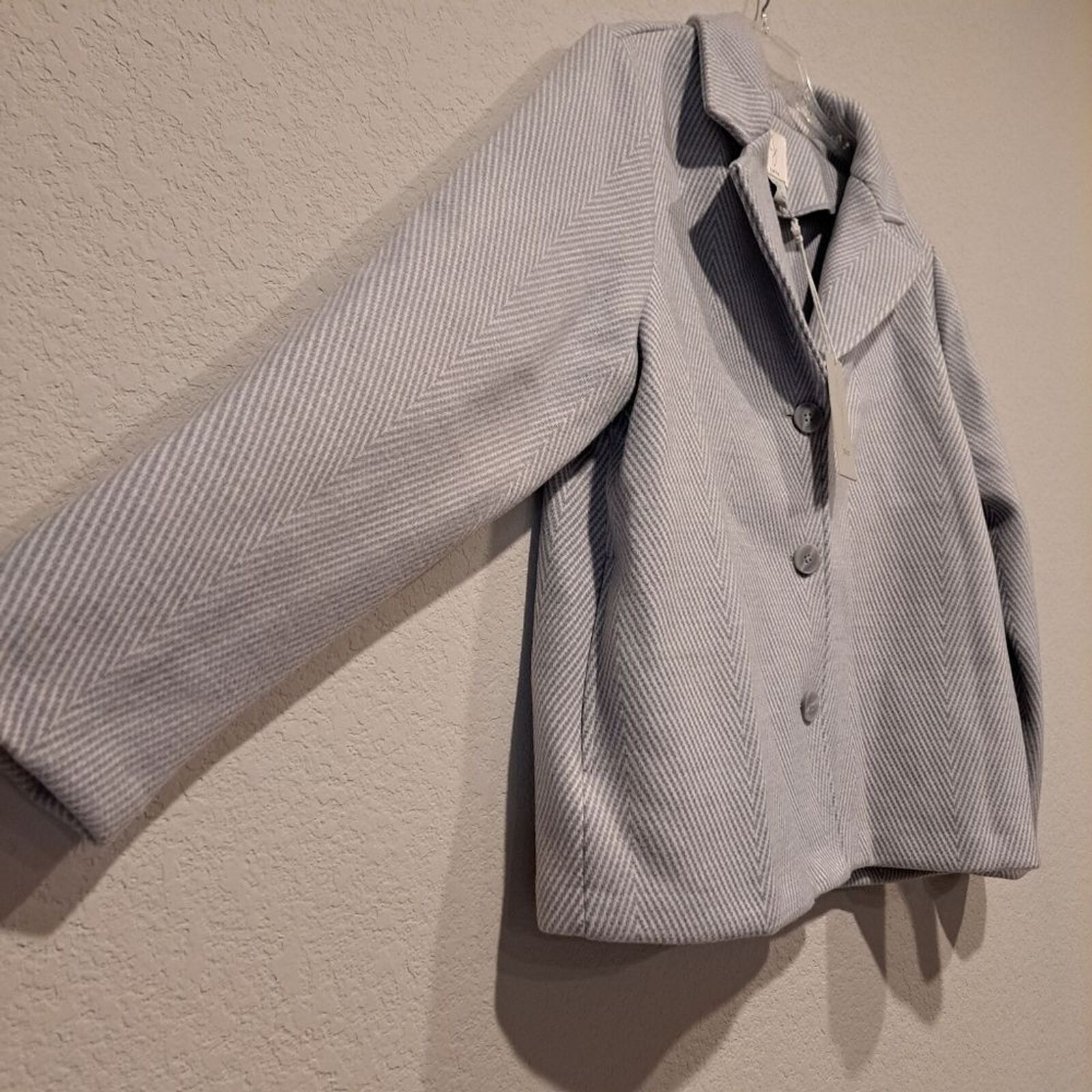 Joie Joie wool blend pea coat jacket collar chevron blue sz XL Size XL / US 12-14 / IT 48-50 - 11 Thumbnail