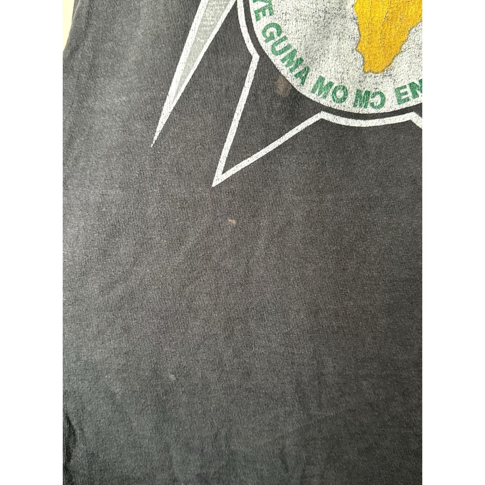 Fruit Of The Loom VINTAGE Slick Boys Hip Hop T Shirt Black XL Crew Neck Short Sleeve Men Boys 90s Single Stitch Fruit of the Loom Size US XL / EU 56 / 4 - 5 Thumbnail