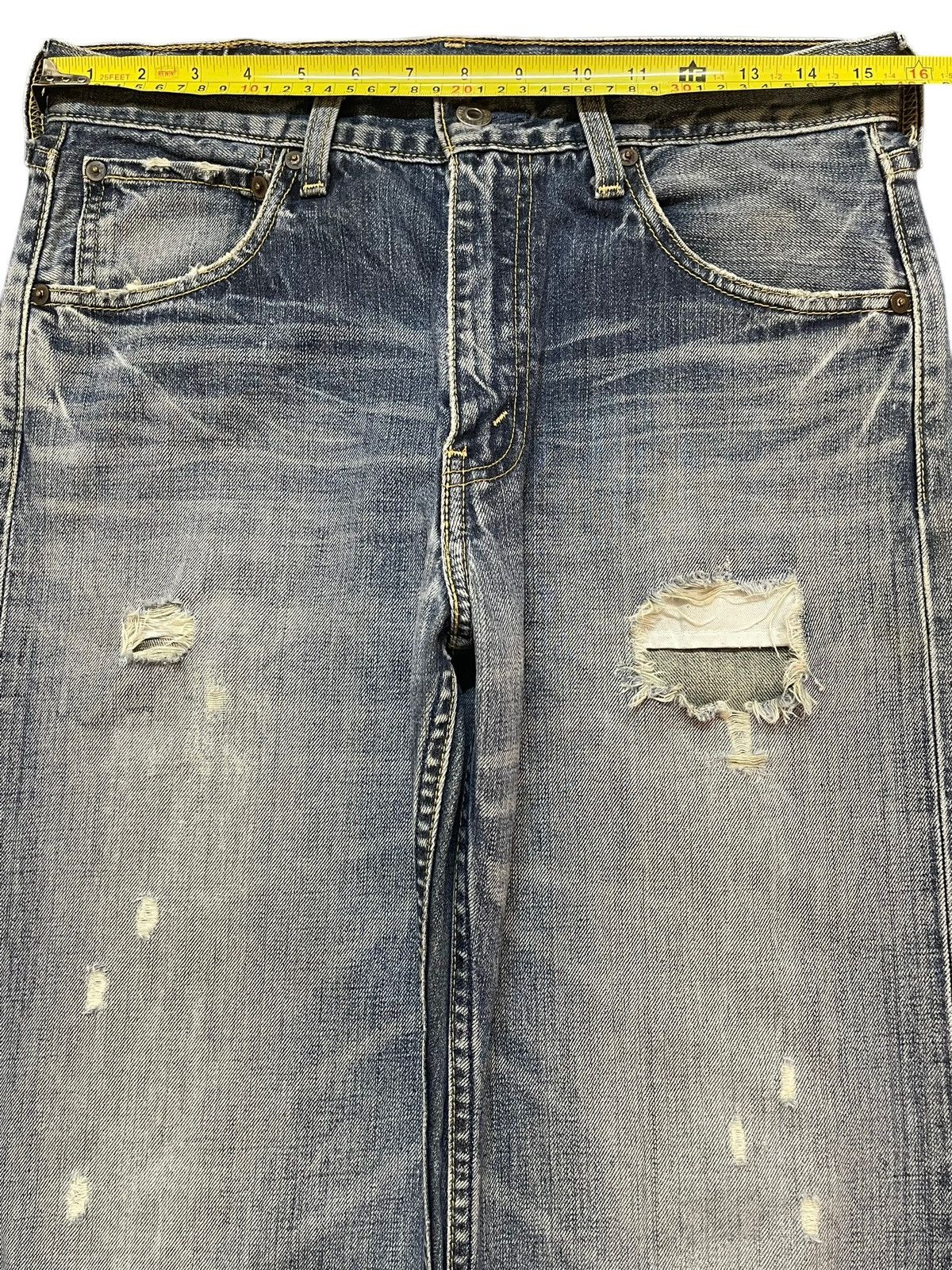 Levi's Vintage 90s Levis 503 Blue Faded Wash Distressed Baggy Jeans Size US 31 - 12 Thumbnail