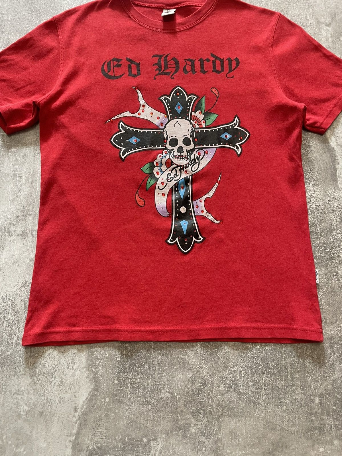 Ed Hardy × Vintage Vintage Ed Hardy Y2K T-Shirt Size US S / EU 44-46 / 1 - 3 Thumbnail