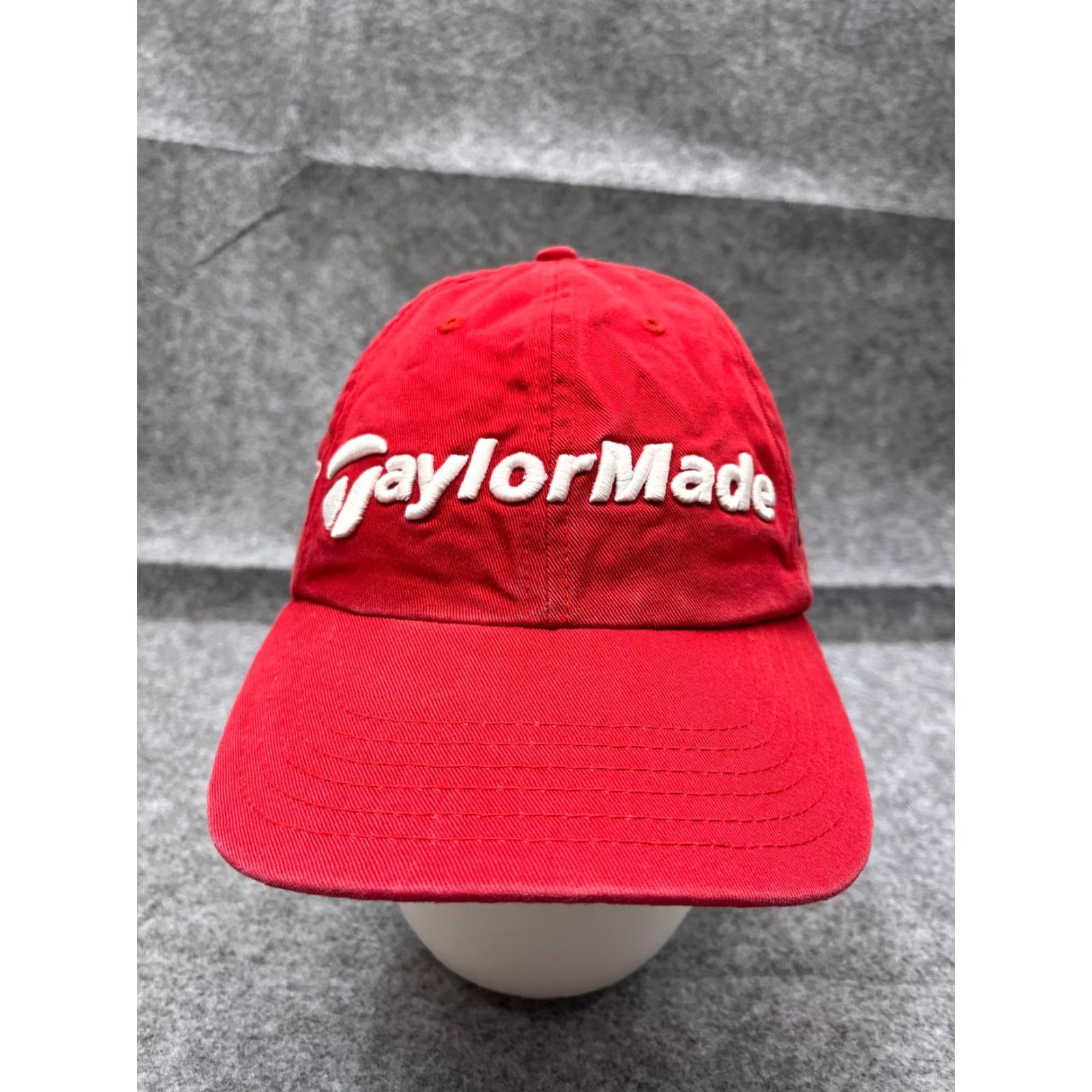 TaylorMade Taylormade Hat Cap Strap Back Adult One Size Red 100% Cotton r7 Golf Golfer Baseball Cap Mens Hat Cap Red Cotton Adjustable Size ONE SIZE - 2 Thumbnail