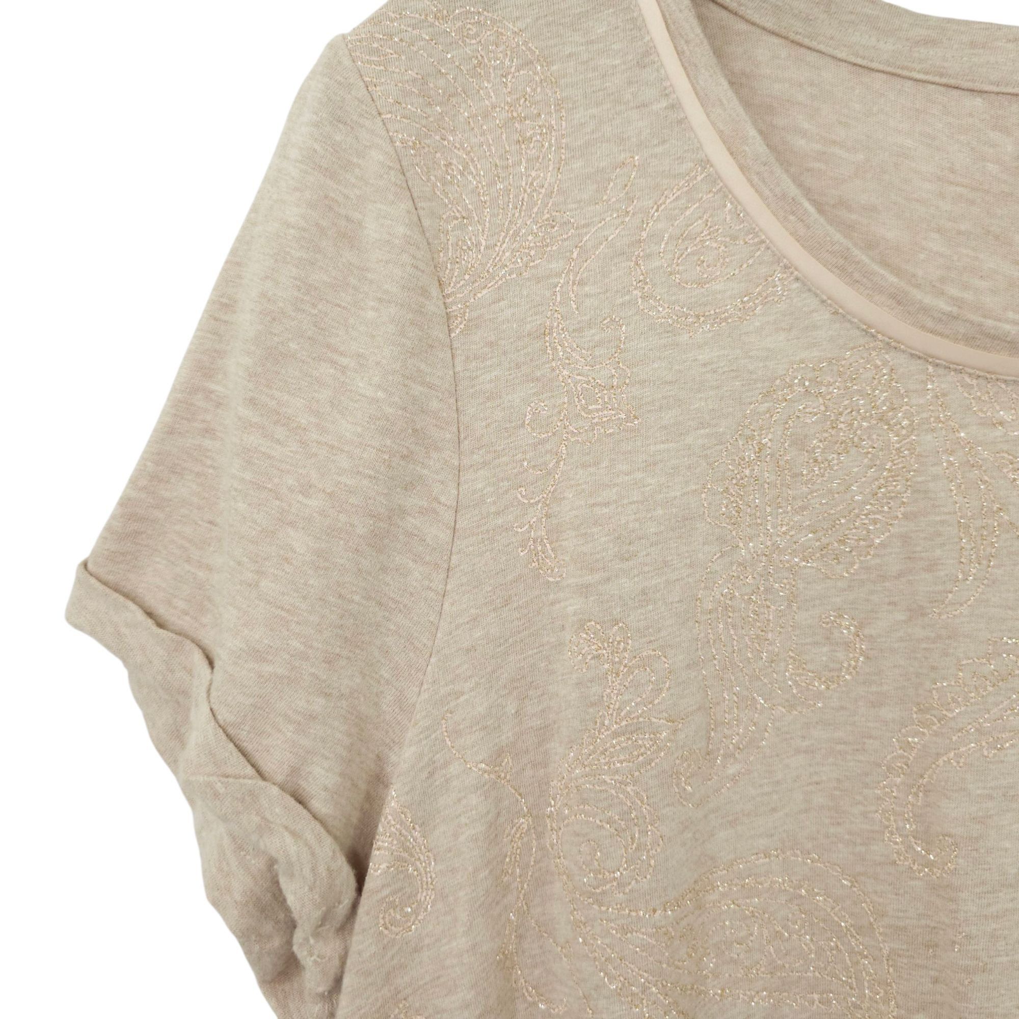 Chicos Chicos Zenergy Womens T Shirt 2 US 12/14 Embellished Paisley Size XL / US 12-14 / IT 48-50 - 11 Thumbnail