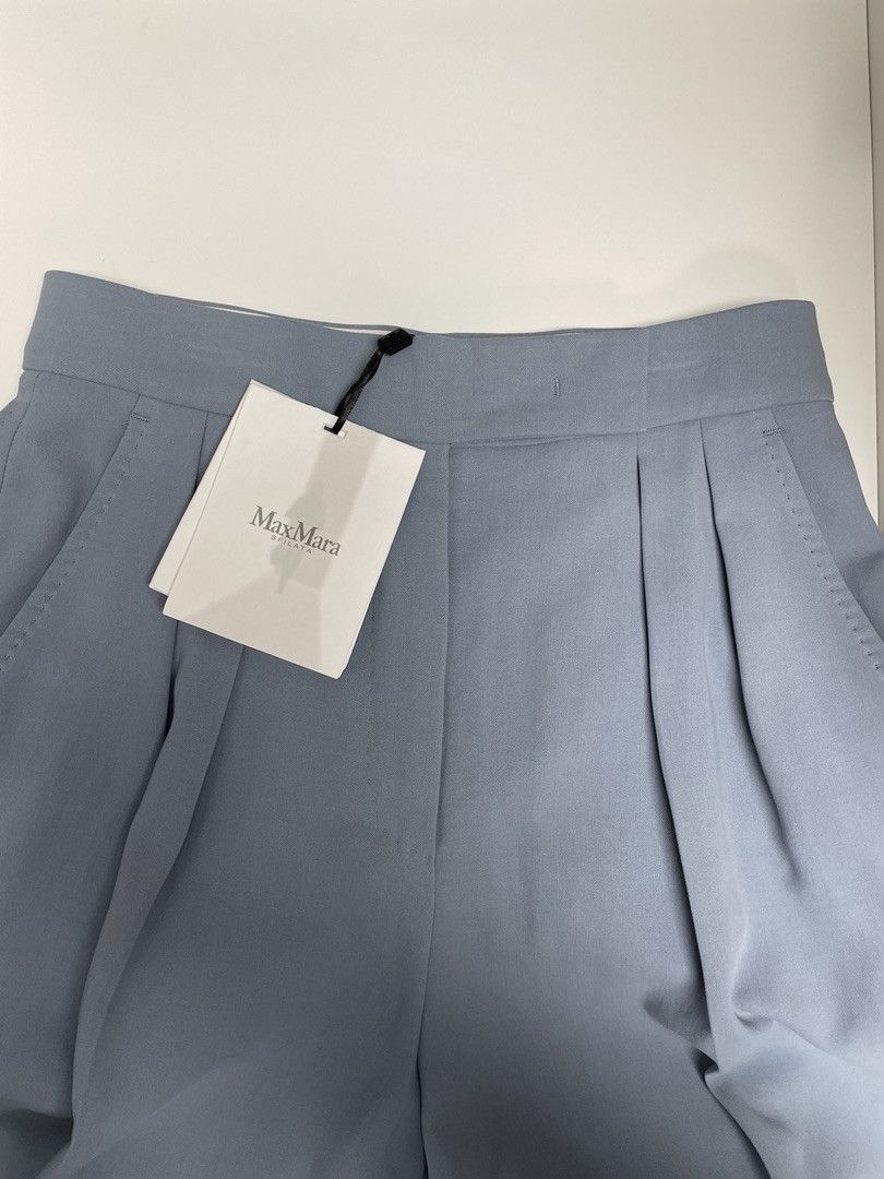 Max Mara MAX MARA Womens Mimma Pleated Wide-Leg Pants Size 26" / US 2 / IT 38 - 3 Thumbnail
