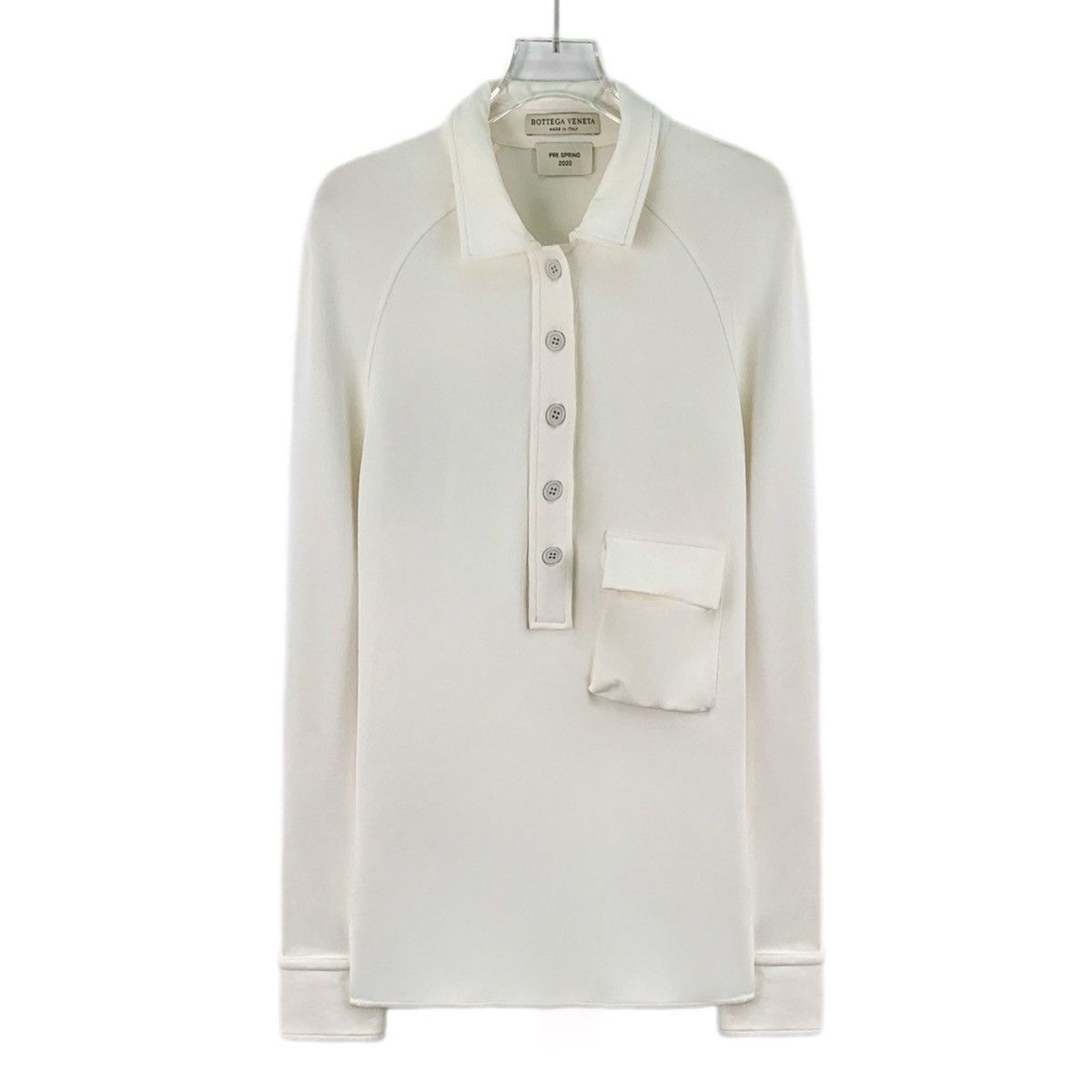 Bottega Veneta Bottega Veneta Single-Breasted Long Sleeve Polo Shirt K26WX Size S / US 4 / IT 40 - 1 Thumbnail