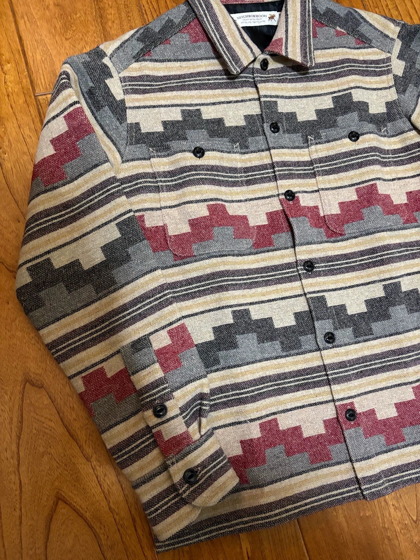 Neighborhood NEIGHBORHOOD TIPI Indian Vtg Jkt M Wool Blend 15AW Size US M / EU 48-50 / 2 - 3 Thumbnail