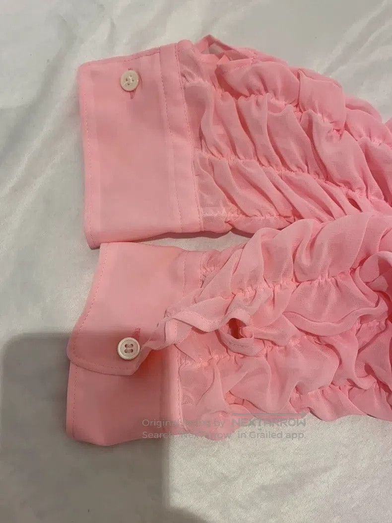 Comme des Garcons Comme Des Garcons Pink frilled blouse Size M / US 6-8 / IT 42-44 - 3 Thumbnail