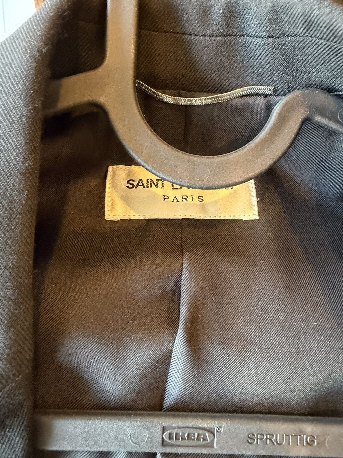 Saint Laurent Paris Saint Laurent Black Blazer Size 50R - 8 Thumbnail