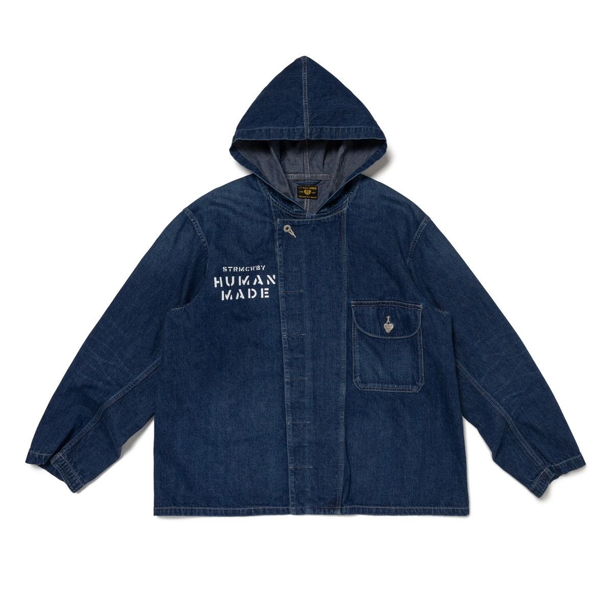 Human Made Human Made Denim Hooded Jacket Size ONE SIZE - 1 Thumbnail