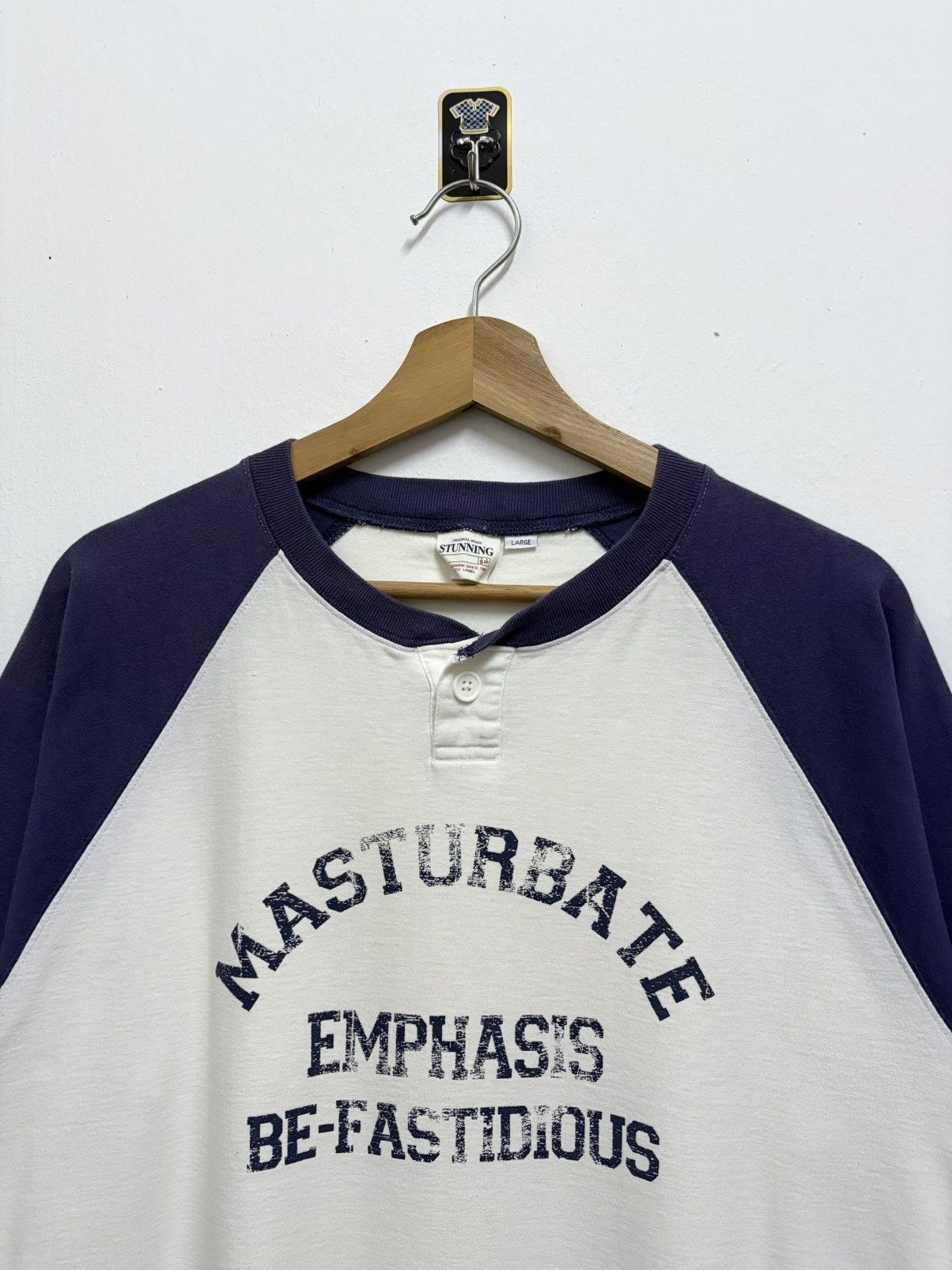 Japanese Brand × Seditionaries × Vintage 2000’s Stunning - Masturbate Horny Raglan T-Shirt Size US L / EU 52-54 / 3 - 3 Thumbnail