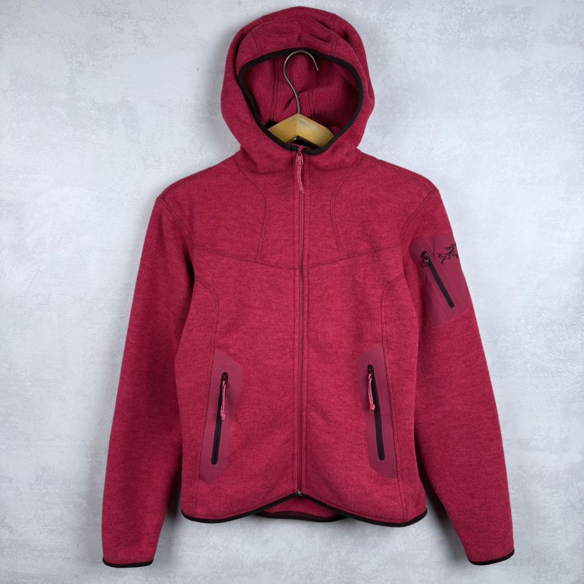 Arcteryx Women's Polartec Fleece Zip Hooded Jacket Size S