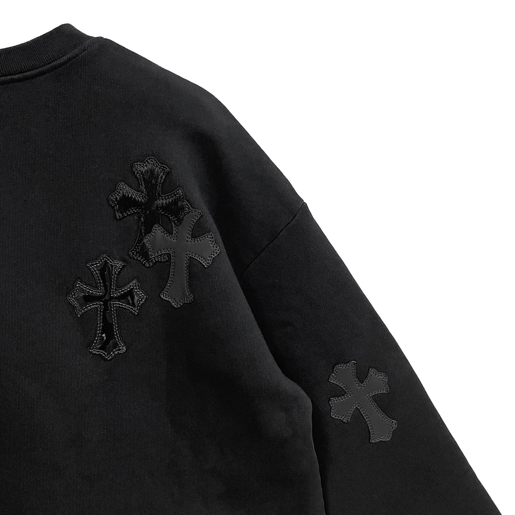 Chrome Hearts Chrome Hearts Pony Hair Patent Leather Cross Sweatshirt Size US M / EU 48-50 / 2 - 3 Thumbnail