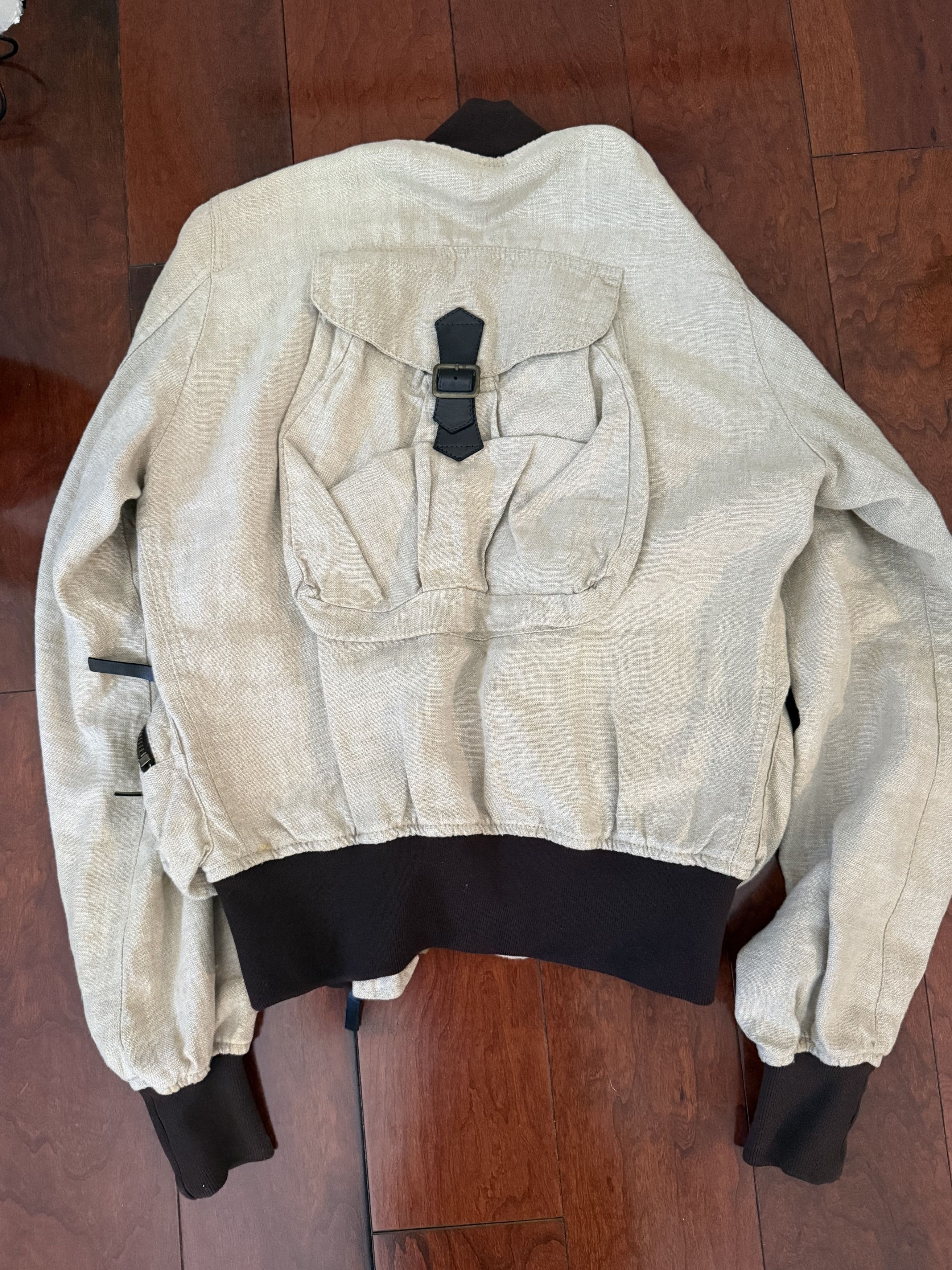 Dolce & Gabbana SS2003 Dolce & Gabbana Cargo Hunter Linen Jacket Size XS / US 0-2 / IT 36-38 - 3 Thumbnail