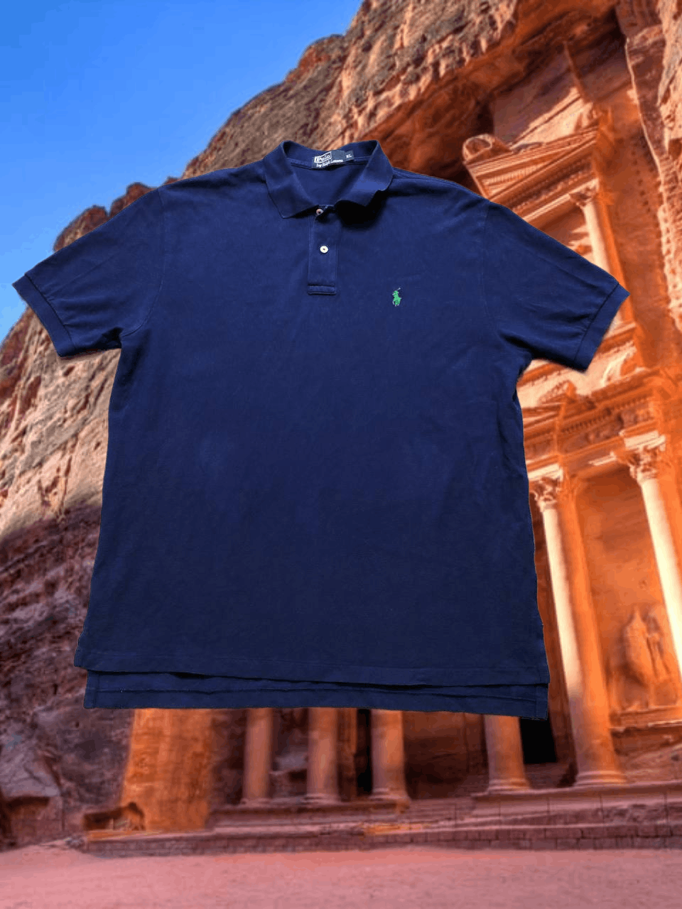 Polo Ralph Lauren Vintage Polo Ralph Lauren T-Shirt Y2K blue size XL logo Size US XL / EU 56 / 4 - 1 Thumbnail