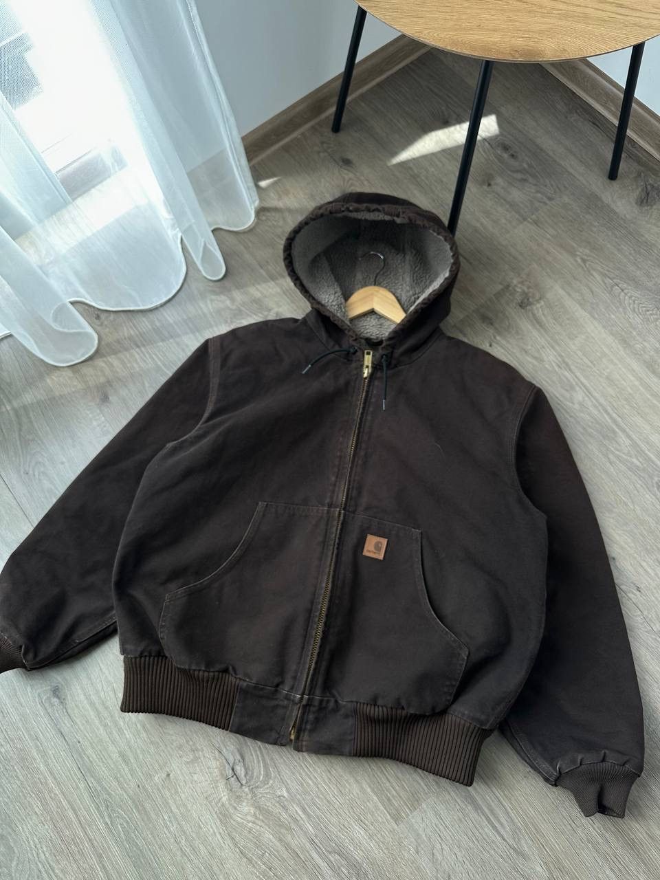 Carhartt × Vintage Vintage Carhartt Workwear Faux Fur Brown Detroit Jacket Size US L / EU 52-54 / 3 - 17 Thumbnail
