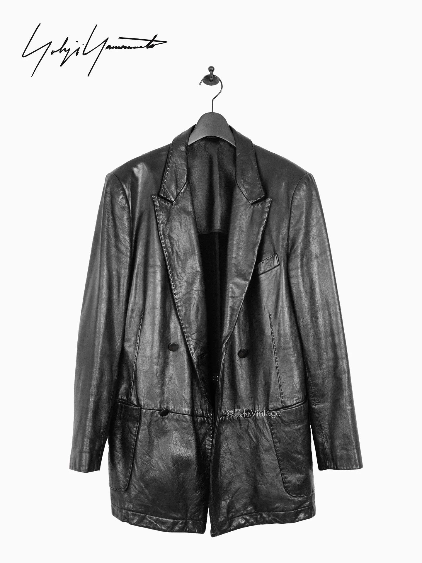 Yohji Yamamoto Yohji Yamamoto 06AW Archive Vegetable Tanned DB Blazer Size US L / EU 52-54 / 3 - 1 Thumbnail