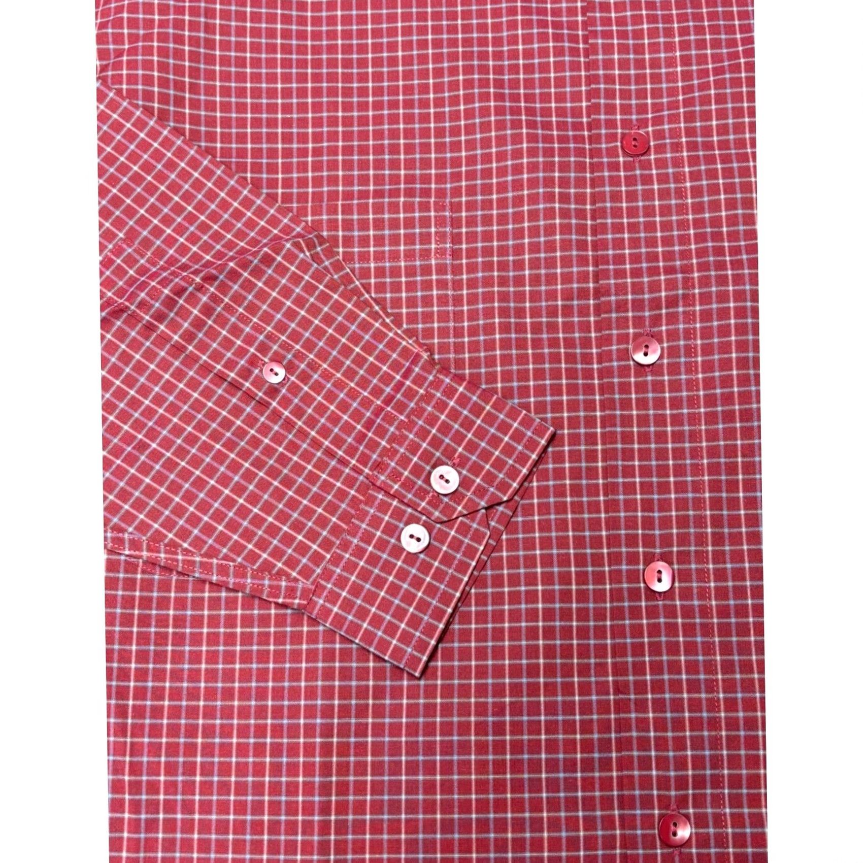 Vintage Nwt Burma Bibas Mens Button-Down Shirt Long Sleeve Checkered Cotton M Red Size US M / EU 48-50 / 2 - 3 Thumbnail