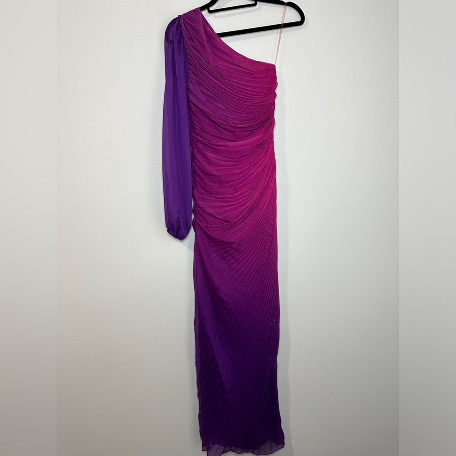 Rococo Sand Rococo Sand Size Small Pink & Purple Pleated Paige Long Gown Size S / US 4 / IT 40 - 11 Thumbnail