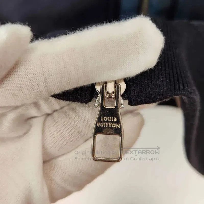 Louis Vuitton Louis Vuitton Navy Blue Leather Women's Jacket . Size XS / US 0-2 / IT 36-38 - 5 Thumbnail