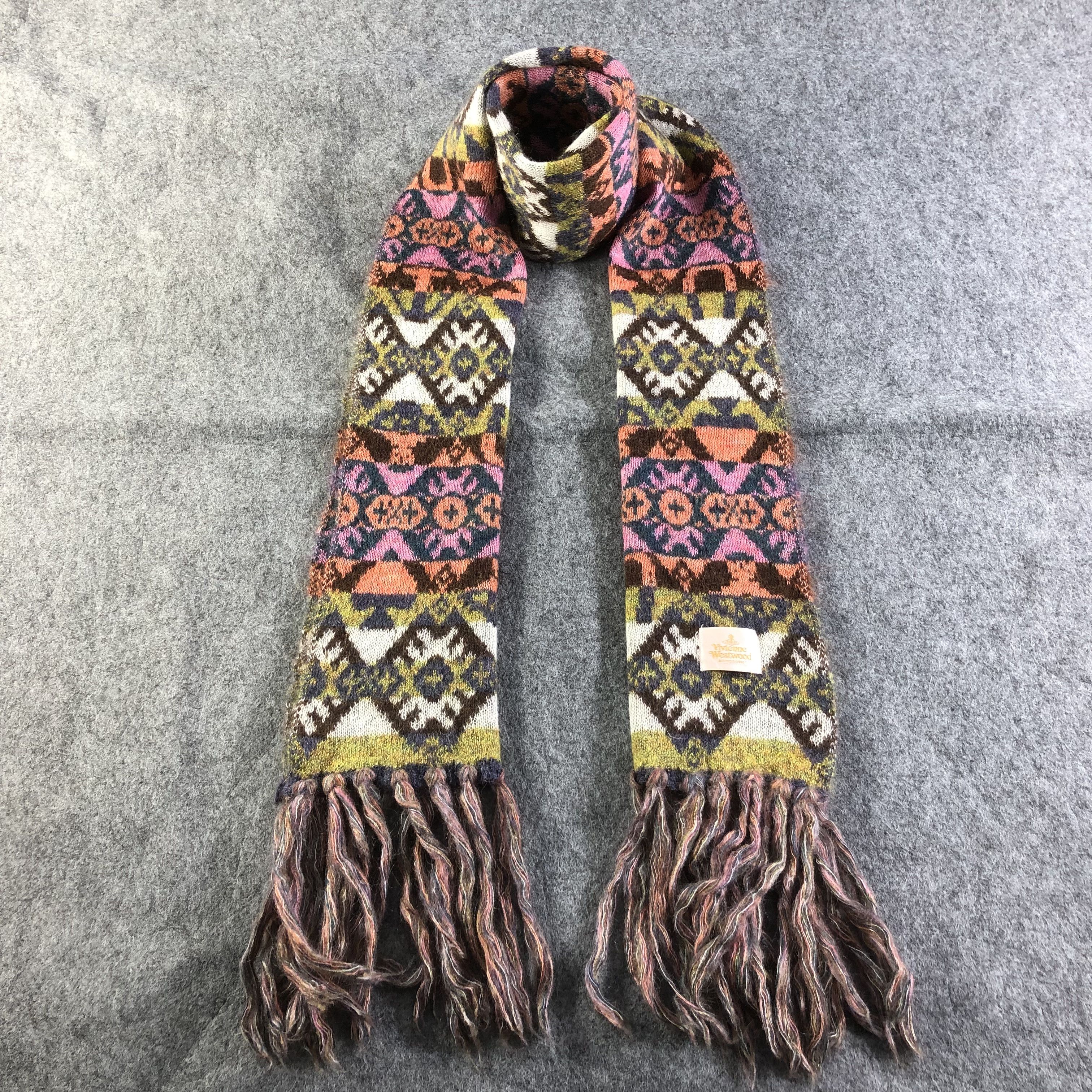 Vivienne Westwood Vivienne Westwood Navajo Wool Scarf Muffler V1795 Size ONE SIZE - 1 Thumbnail