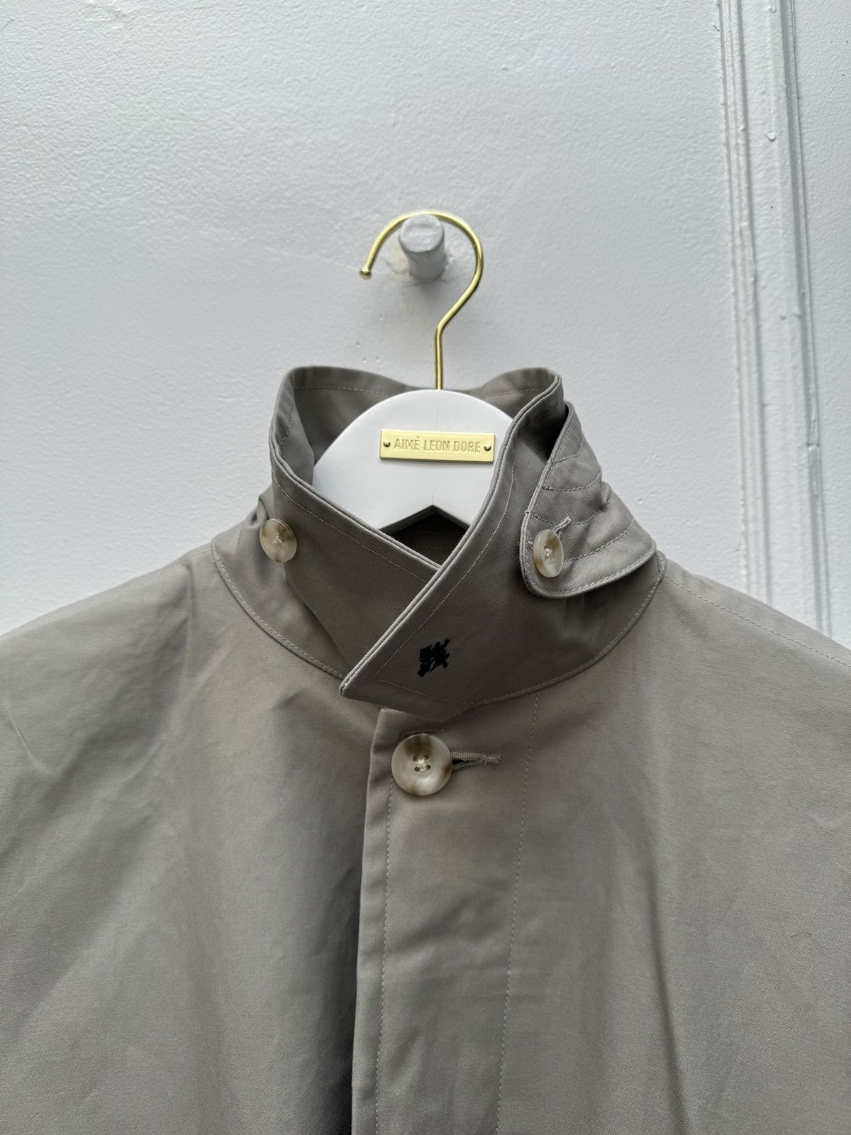 AIME LEON DORE BELTED TOPCOAT GREY SMALL BRAND NEW ALD AIME