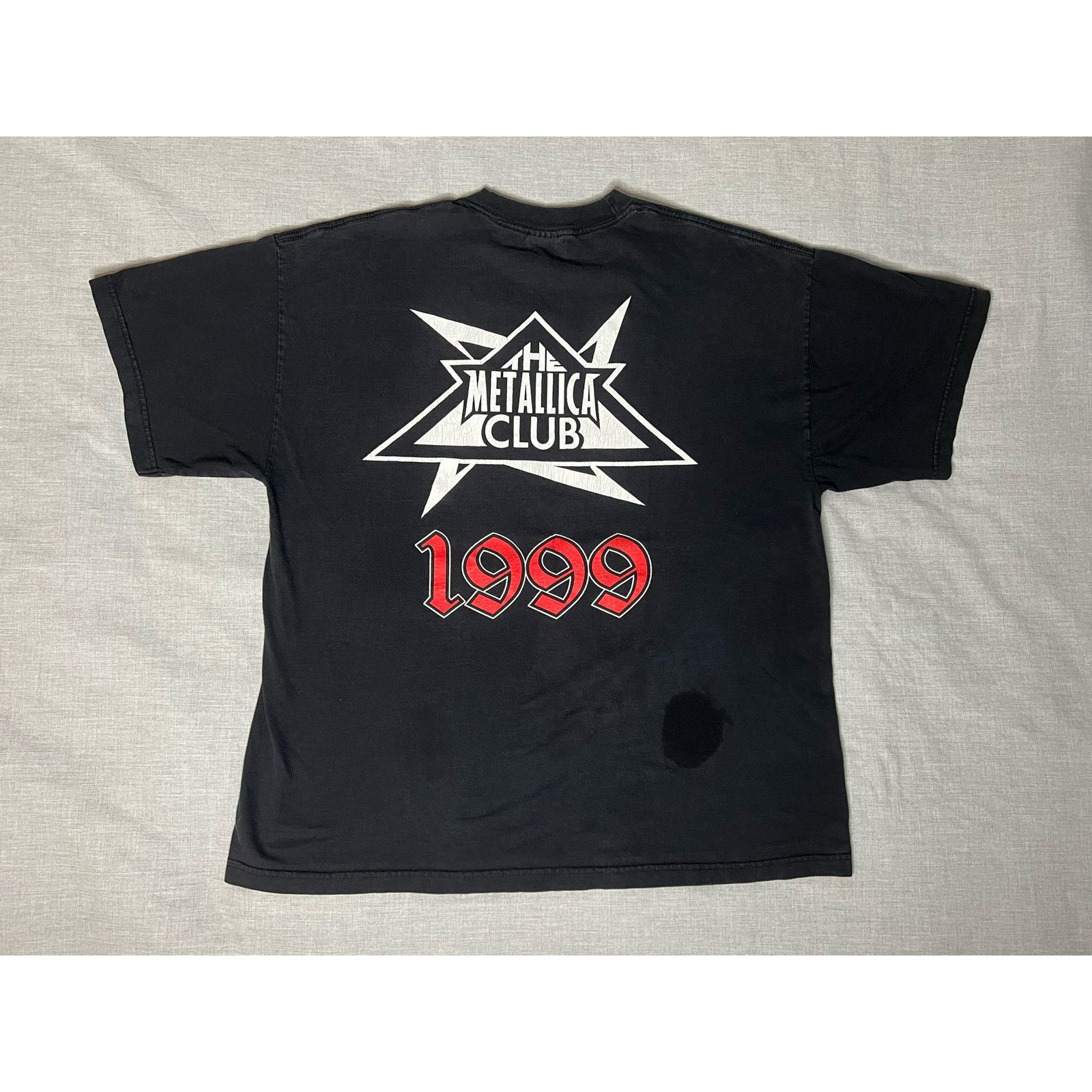Band Tees × Metallica × Vintage Vintage 1999 The Metallica Club Band T-shirt 2XL Size US XXL / EU 58 / 5 - 2 Thumbnail