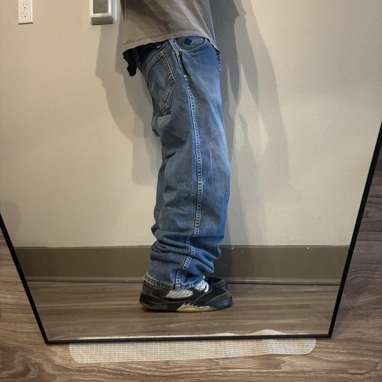 Vintage Crazy Vintage Y2K/2000s Grunge Dark Wash Workwear Denim Jeans. 36x30 Size US 36 / EU 52 - 2 Thumbnail