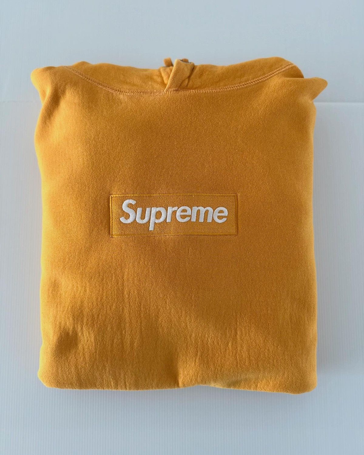 Supreme Box Logo Mustard Hoodie OG