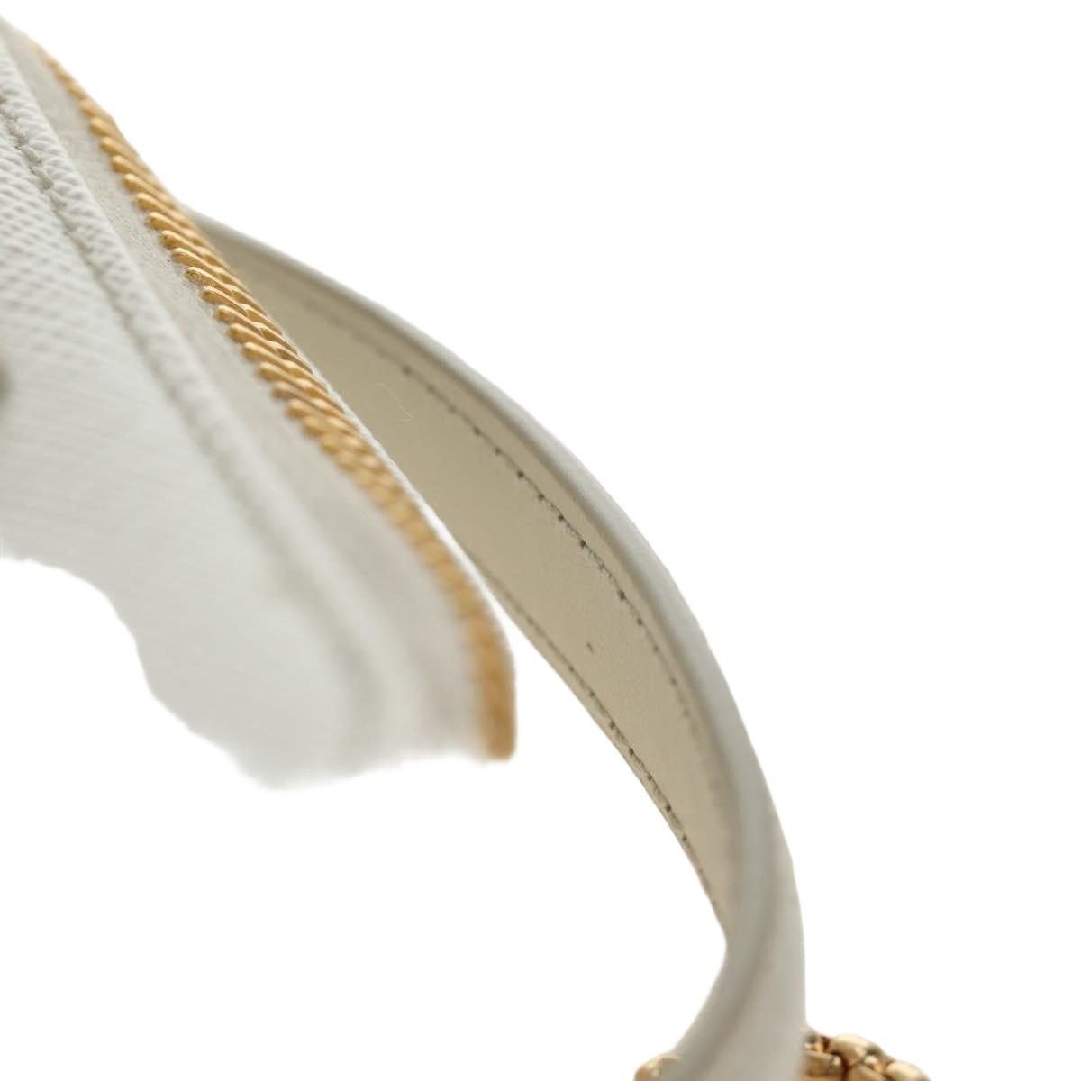 Prada Prada Leather Chain Mini Shoulder Bag White Size ONE SIZE - 5 Thumbnail